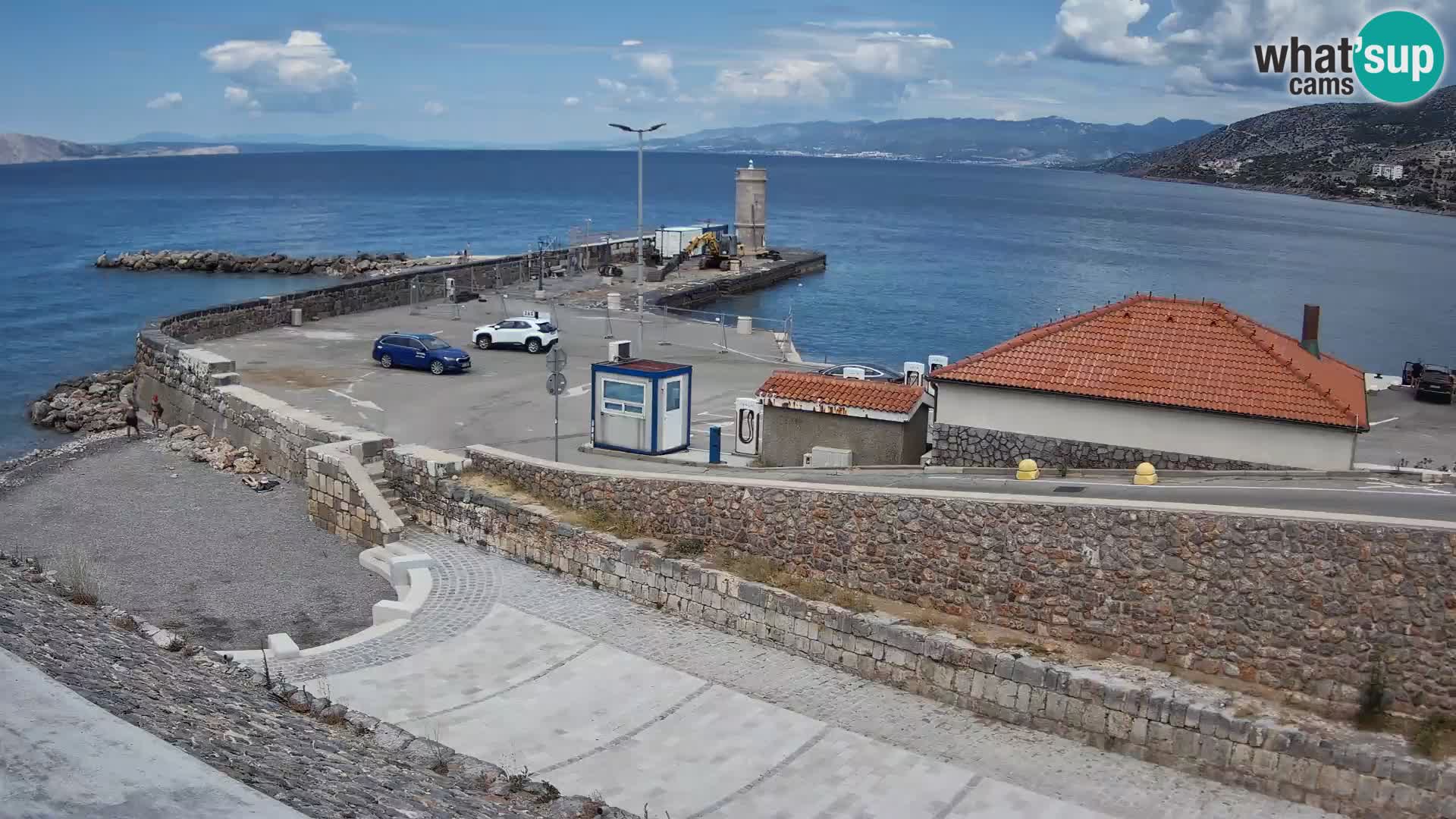 Senj Harbour Webcam – Breakwater & Lighthouse Live View