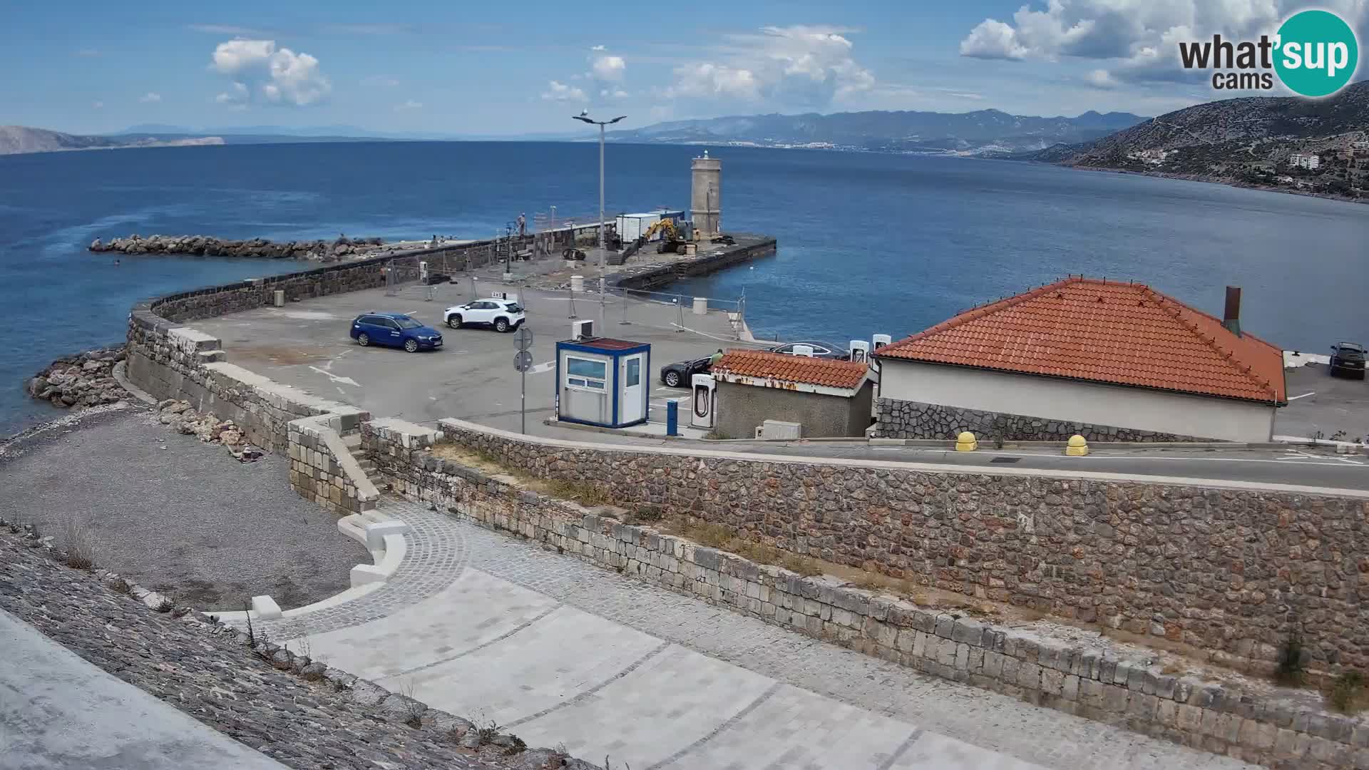 Senj Harbour Webcam – Breakwater & Lighthouse Live View