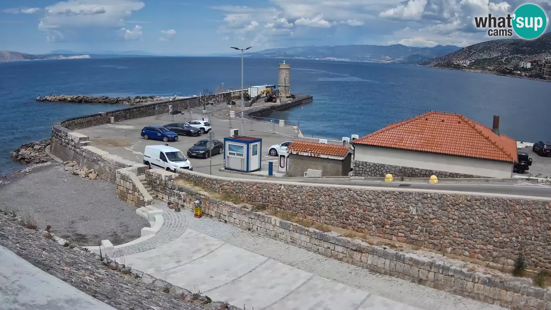Senj Harbour Webcam – Breakwater & Lighthouse Live View