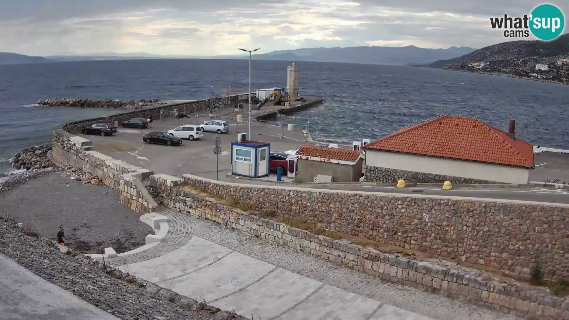 Senj Harbour Webcam – Breakwater & Lighthouse Live View