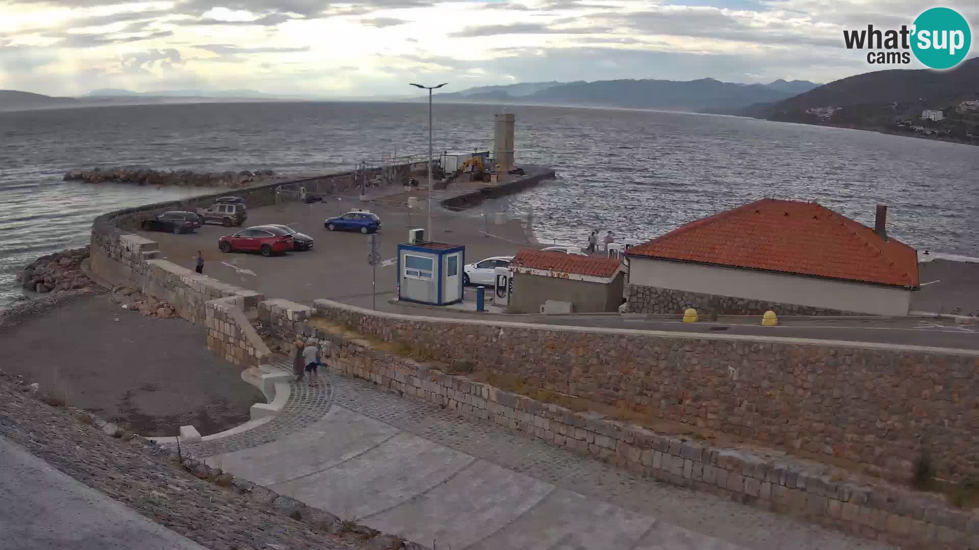Senj Hafen Webcam – Wellenbrecher & Leuchtturm Liveblick