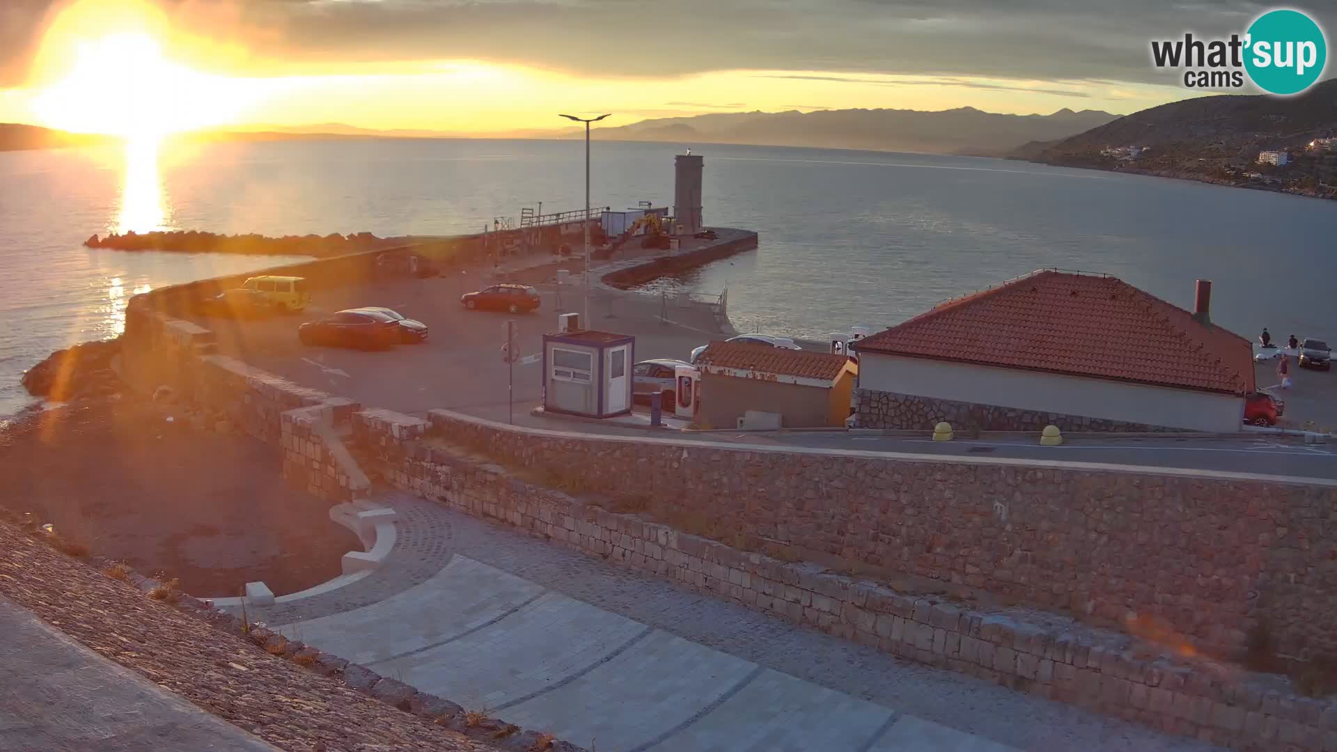 Web kamera Senj luka – Lukobran i svjetionik uživo