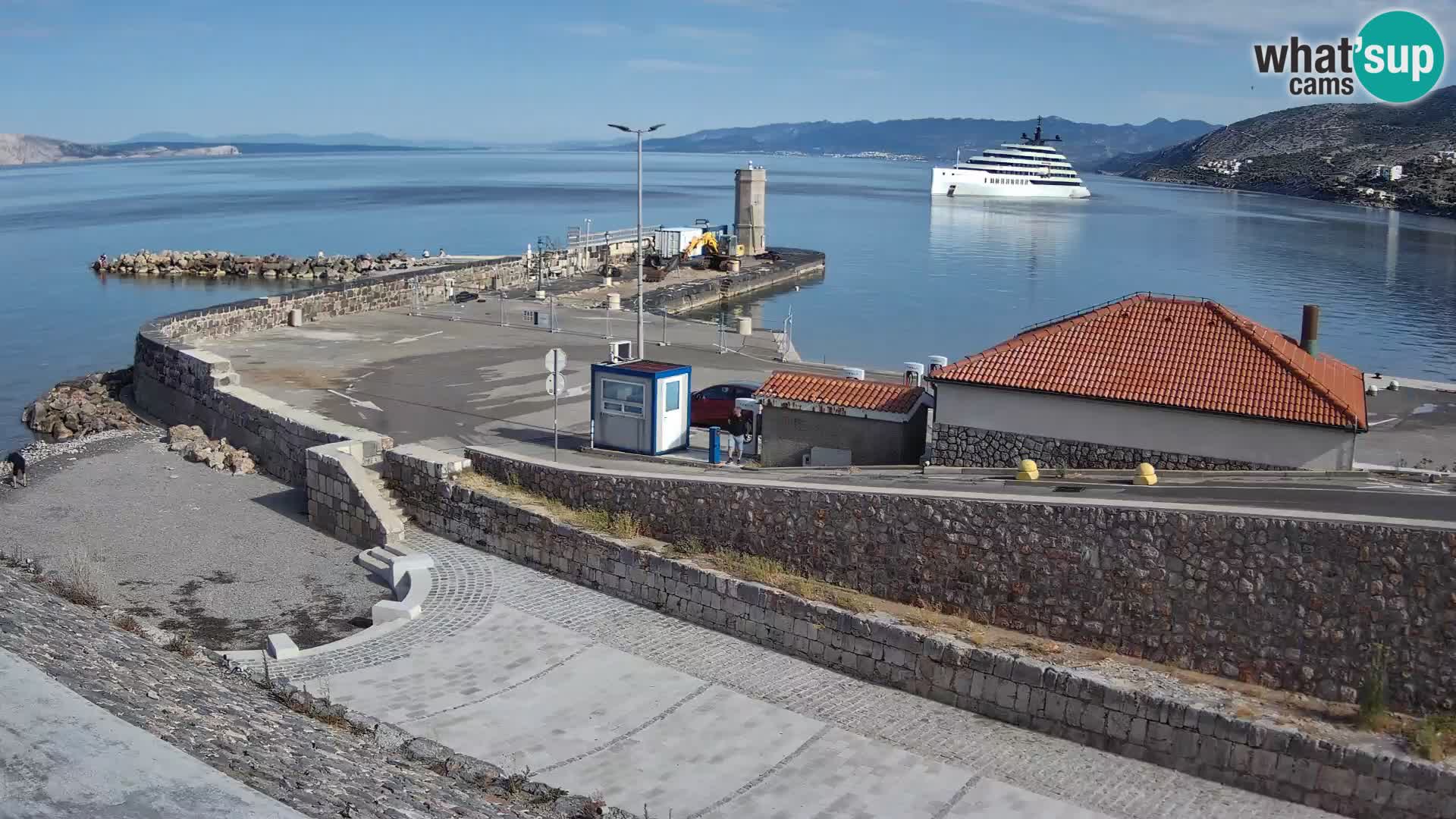 Webcam puerto de Senj – Rompeolas y faro en directo