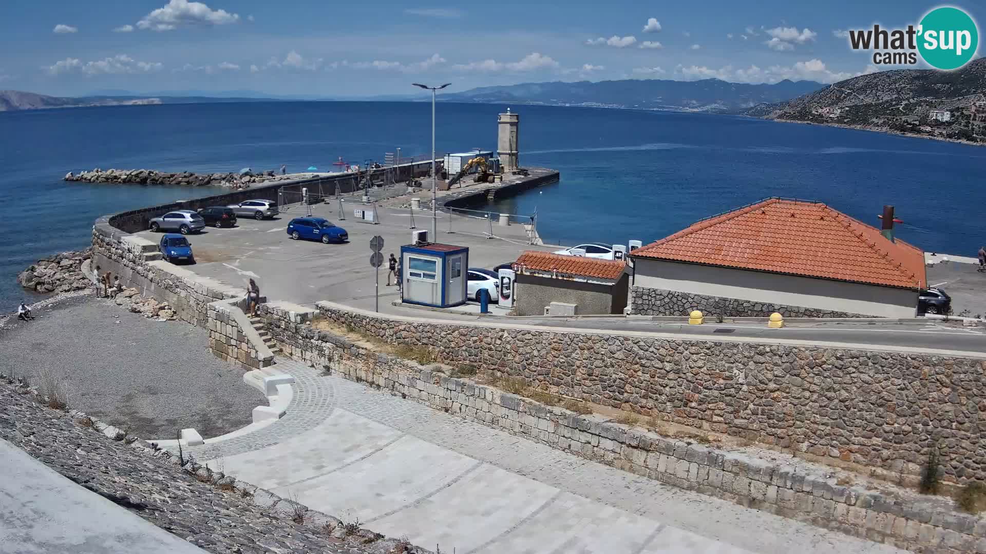 Webcam puerto de Senj – Rompeolas y faro en directo