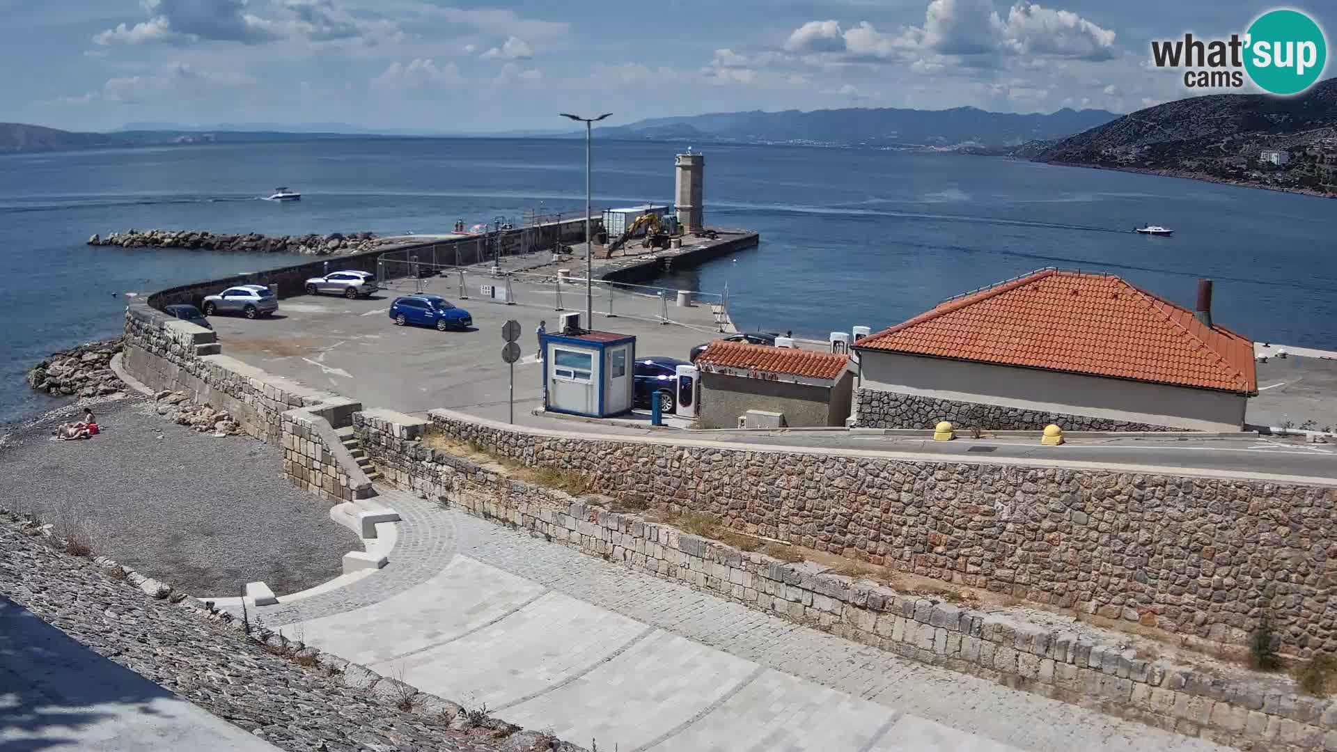 Senj Harbour Webcam – Breakwater & Lighthouse Live View