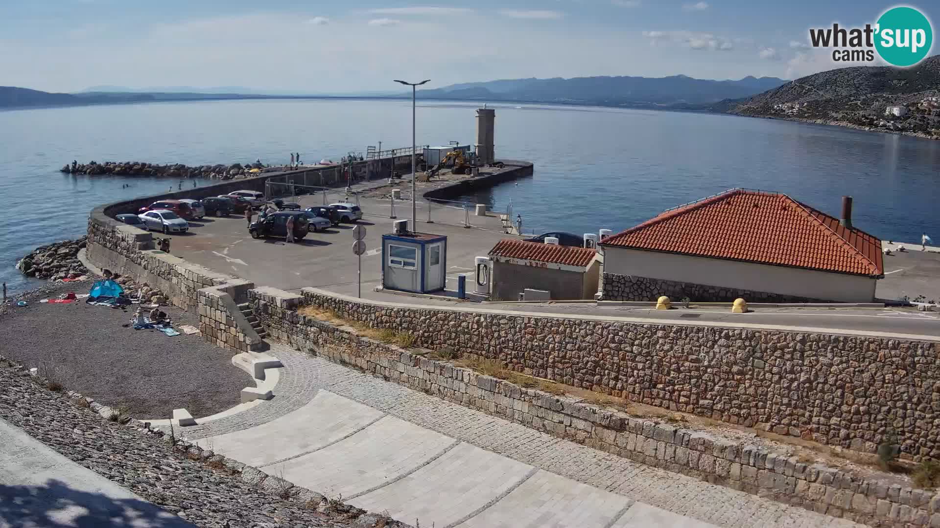 Webcam puerto de Senj – Rompeolas y faro en directo