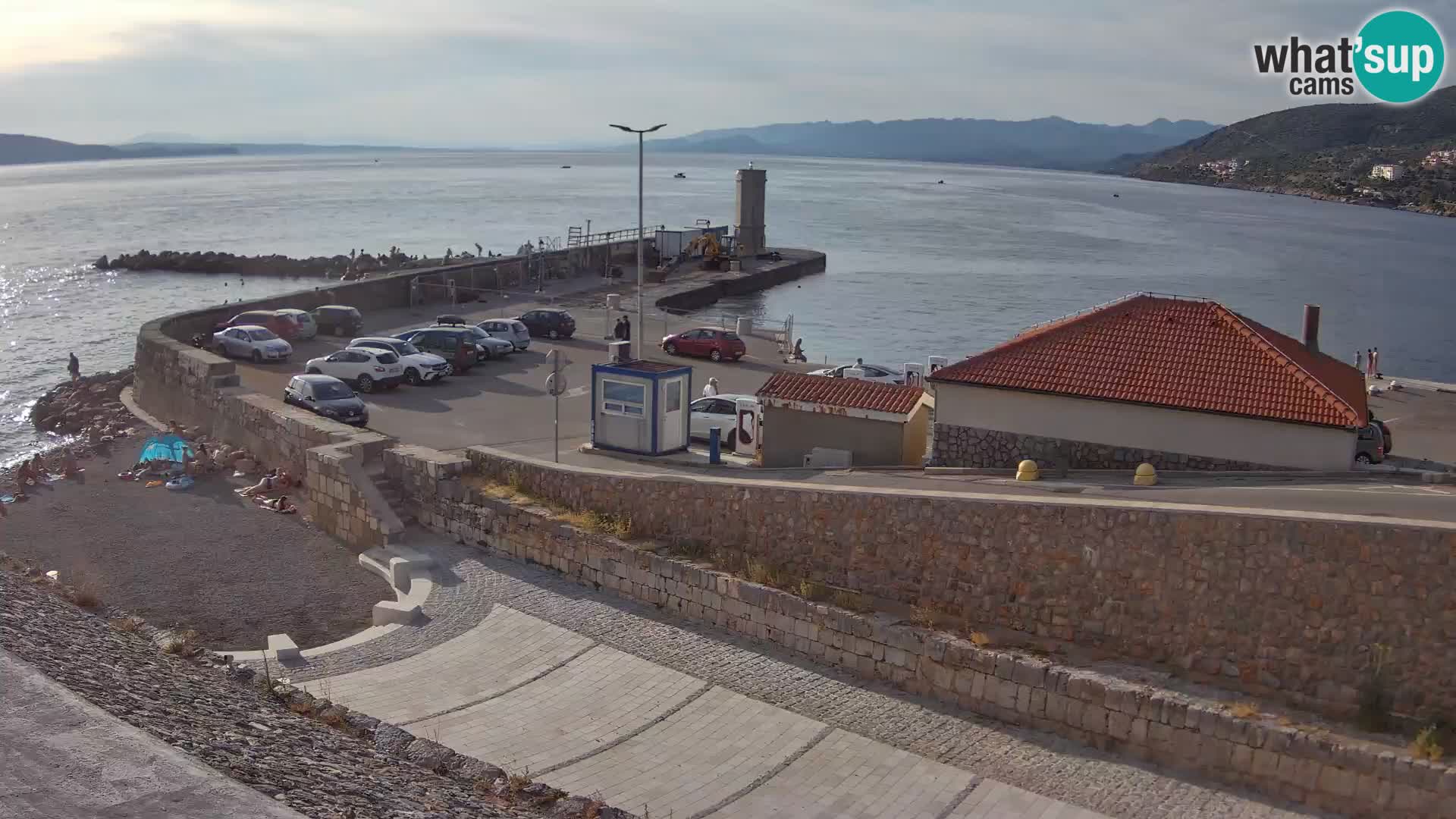 Senj Hafen Webcam – Wellenbrecher & Leuchtturm Liveblick