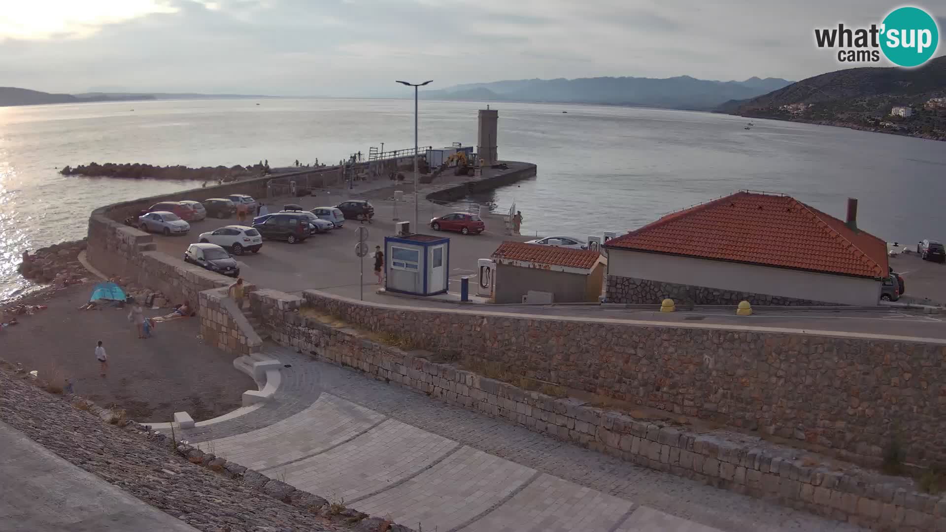Webcam puerto de Senj – Rompeolas y faro en directo
