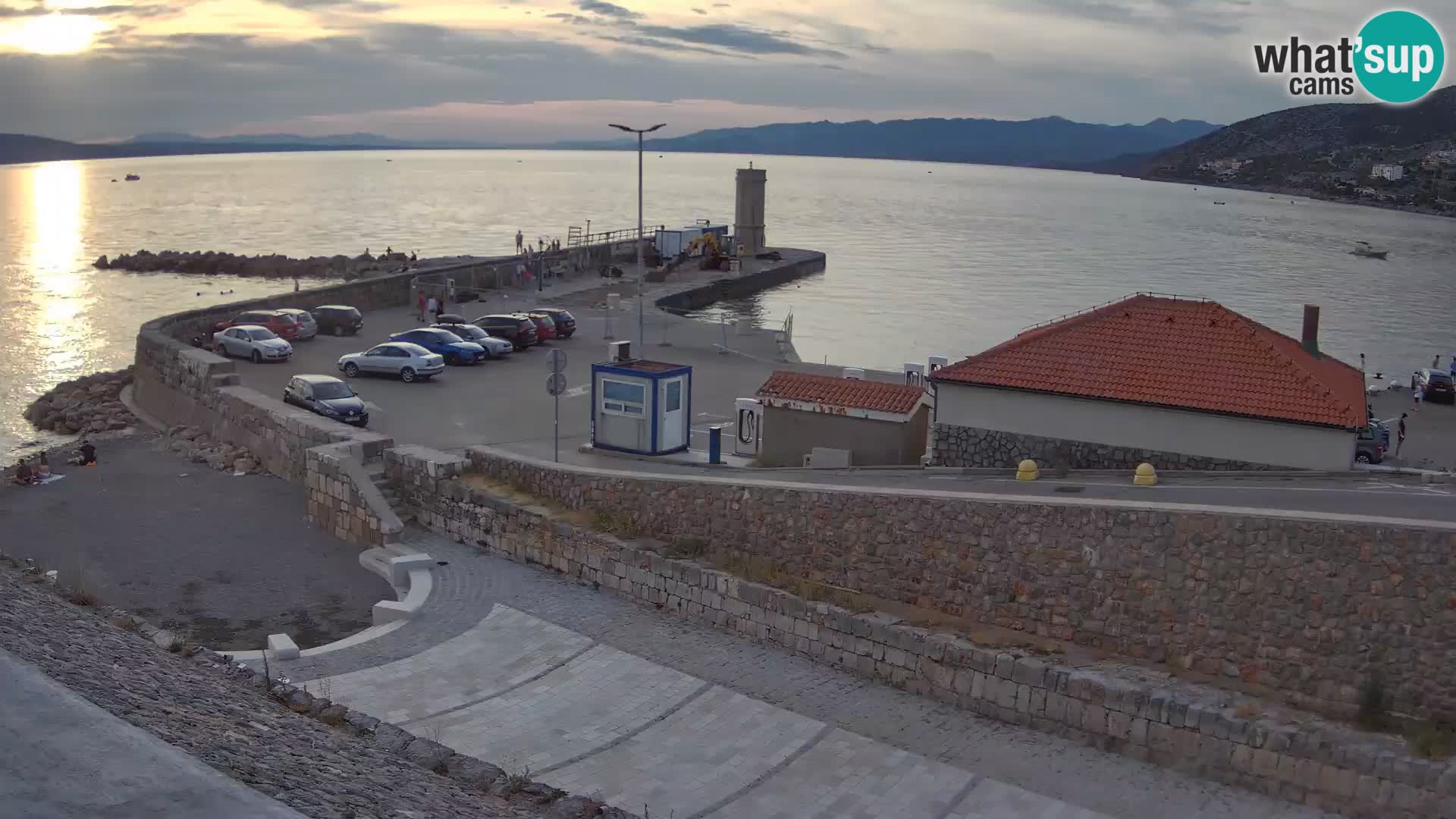 Senj Harbour Webcam – Breakwater & Lighthouse Live View