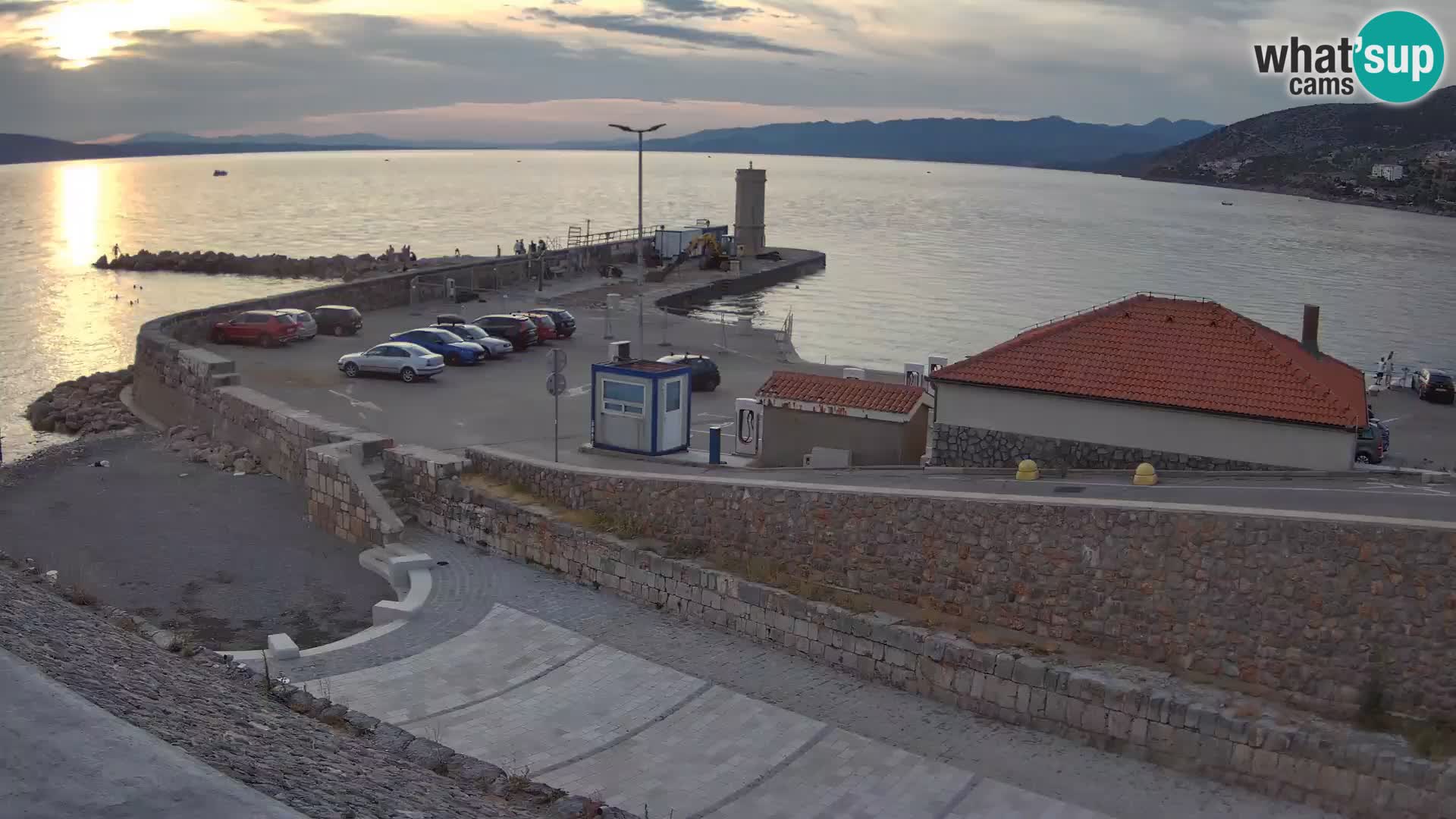 Senj Harbour Webcam – Breakwater & Lighthouse Live View