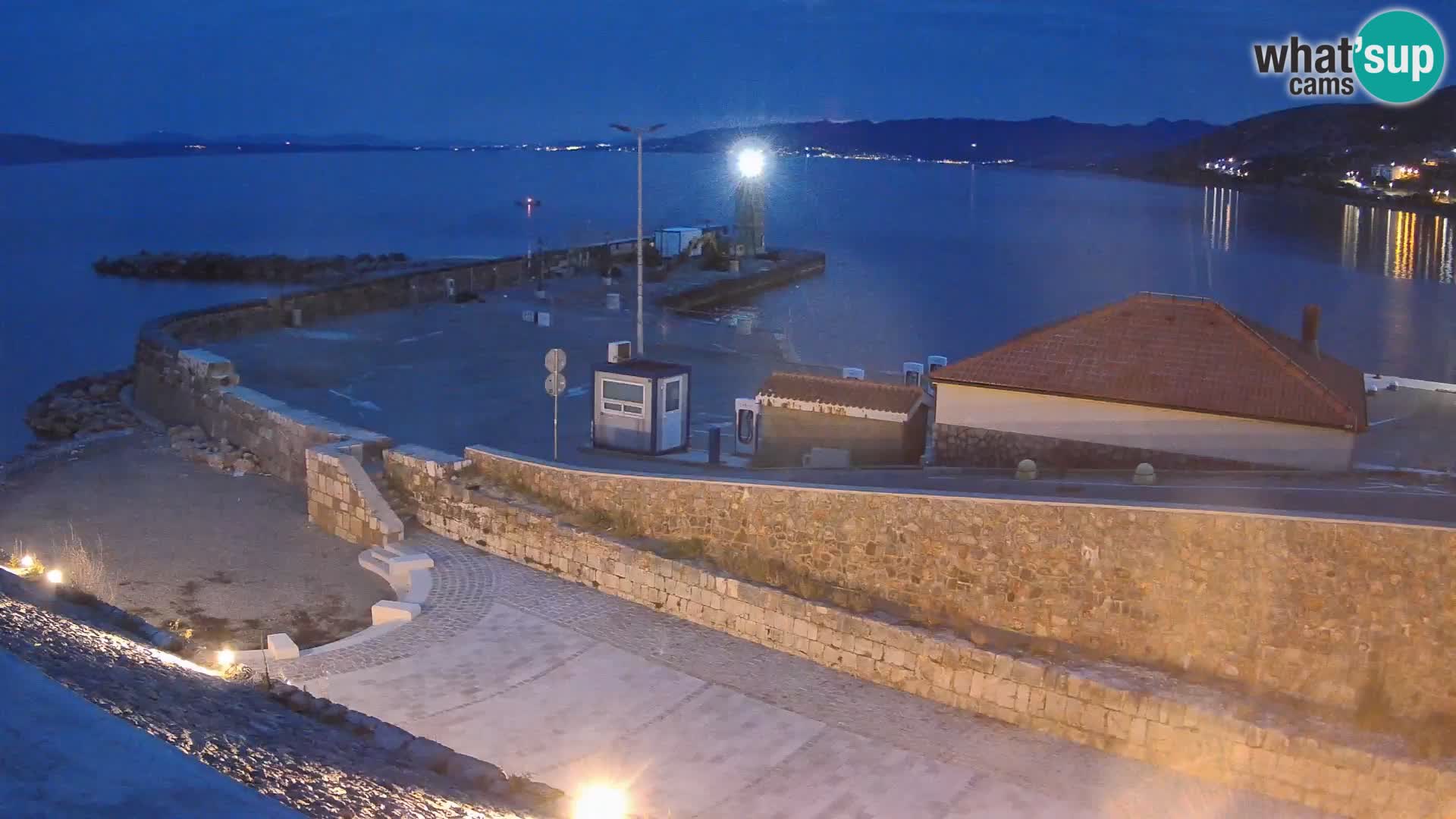 Senj Harbour Webcam – Breakwater & Lighthouse Live View