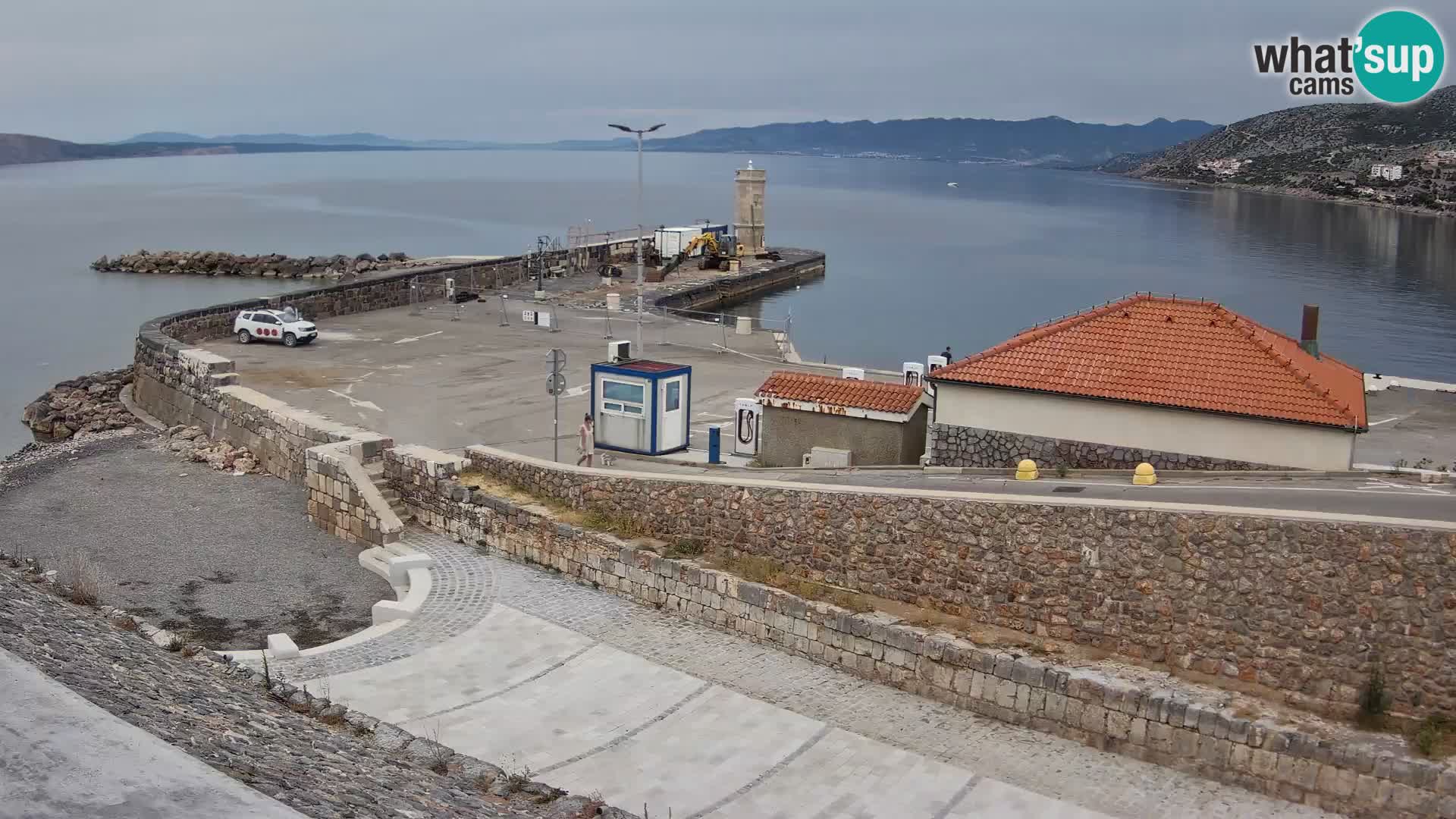 Webcam puerto de Senj – Rompeolas y faro en directo