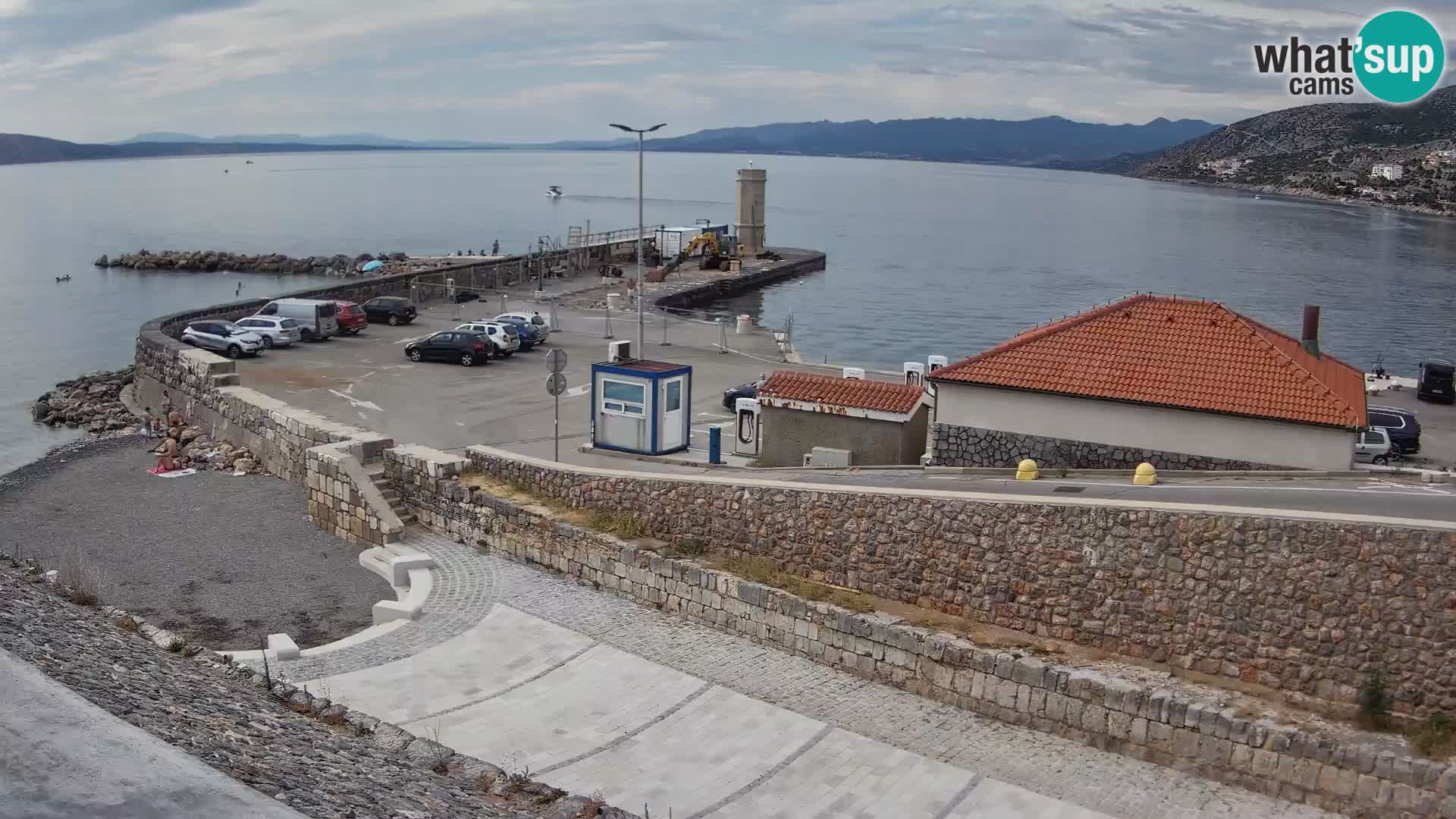 Senj Harbour Webcam – Breakwater & Lighthouse Live View