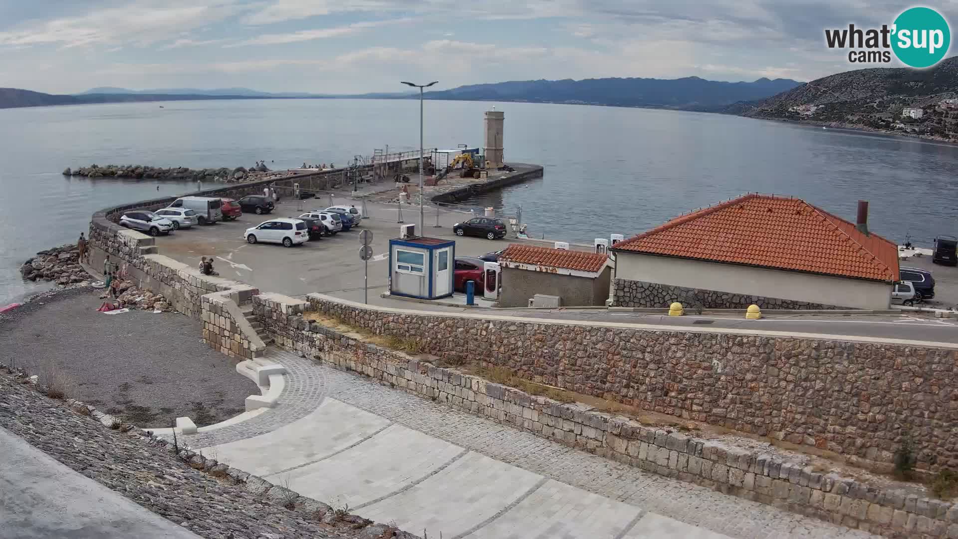Webcam puerto de Senj – Rompeolas y faro en directo
