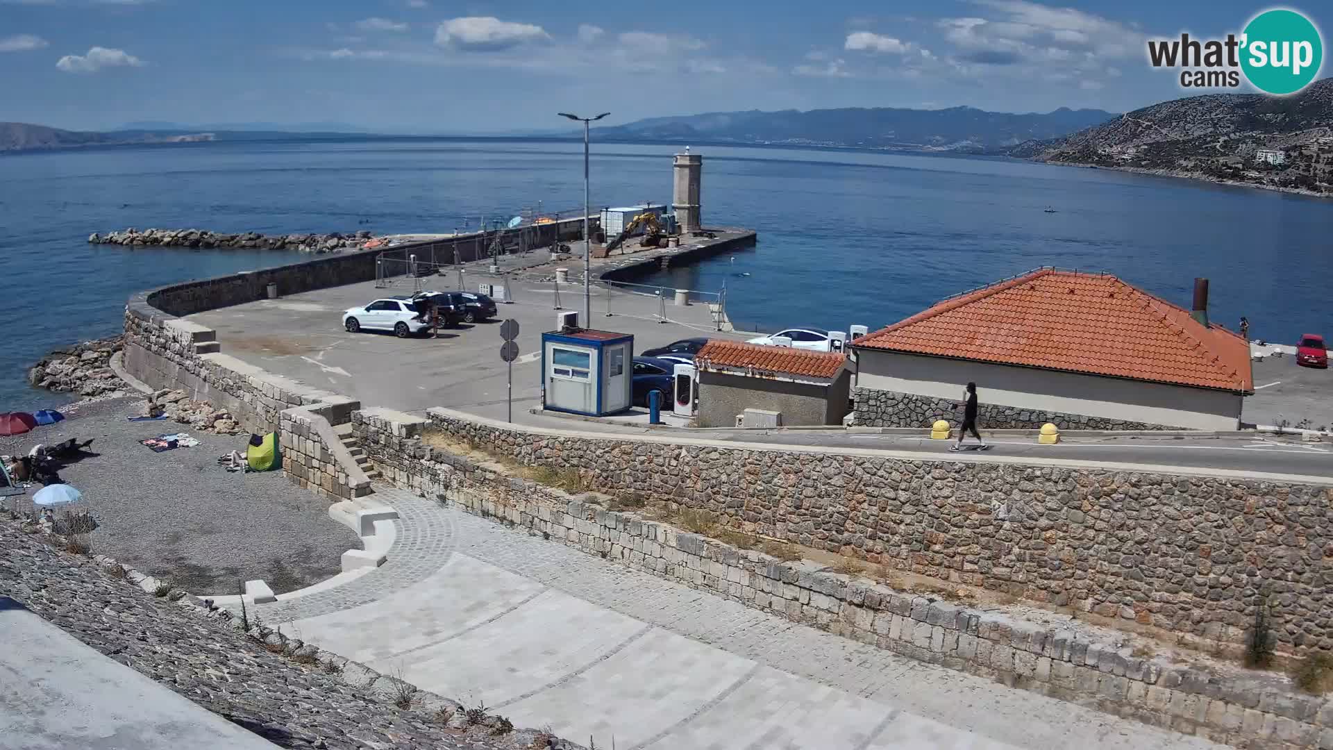 Webcam Porto di Segna – Frangiflutti e Faro in diretta