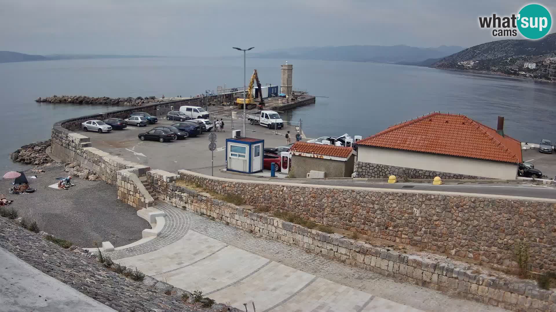 Webcam puerto de Senj – Rompeolas y faro en directo