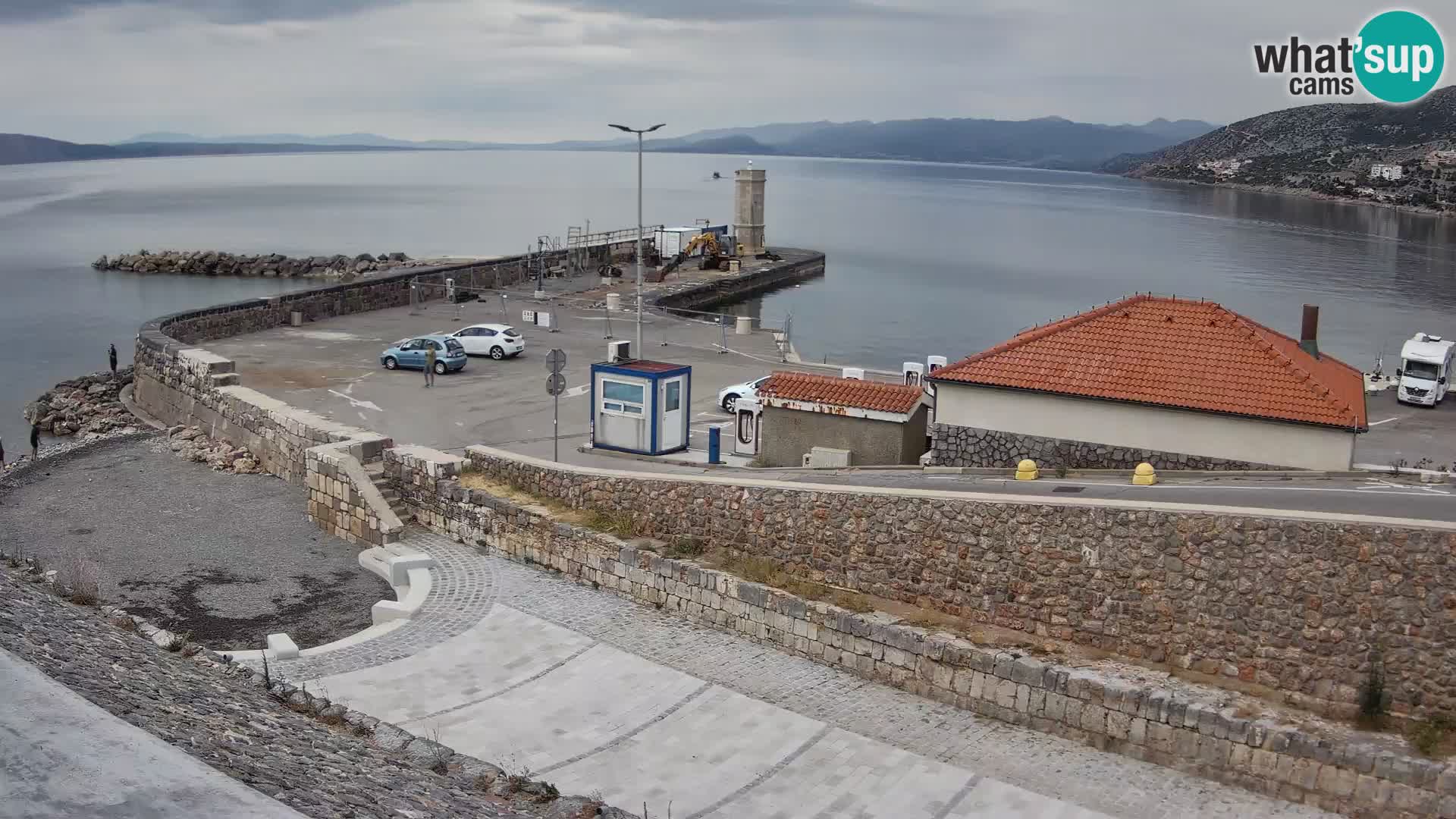 Senj Harbour Webcam – Breakwater & Lighthouse Live View