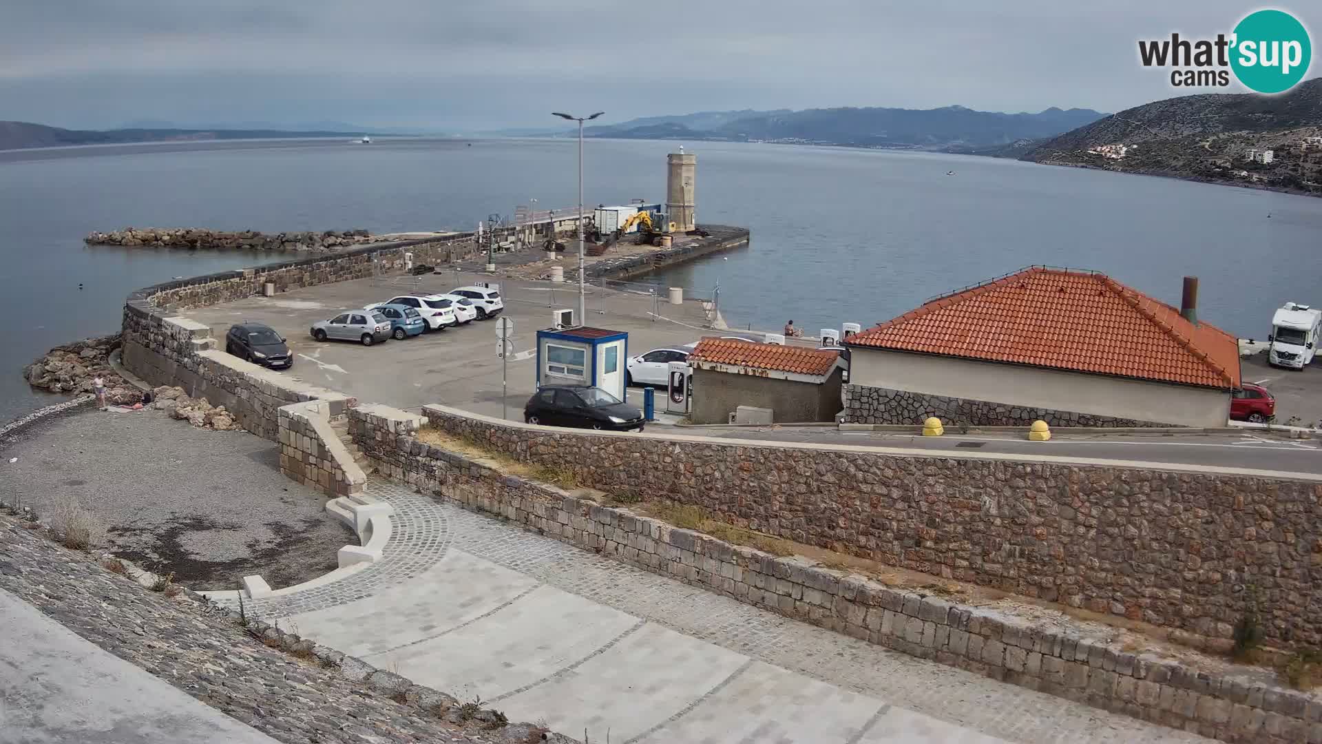 Webcam puerto de Senj – Rompeolas y faro en directo