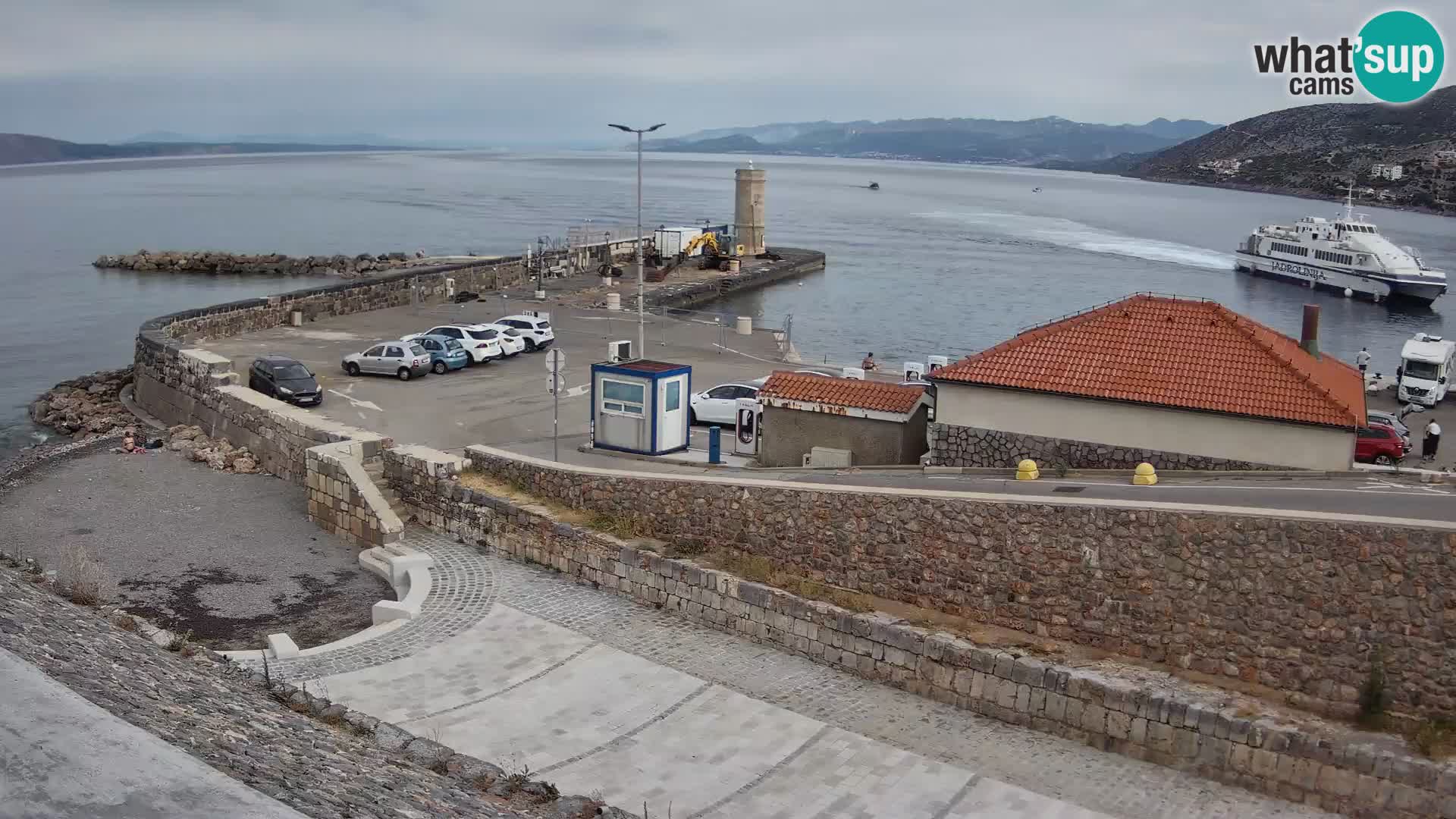 Senj Harbour Webcam – Breakwater & Lighthouse Live View