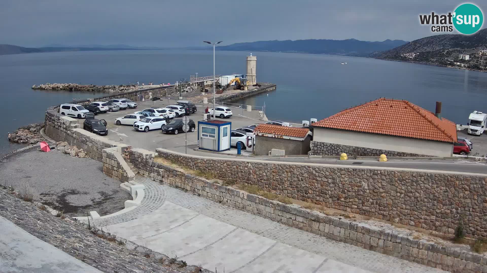 Webcam puerto de Senj – Rompeolas y faro en directo