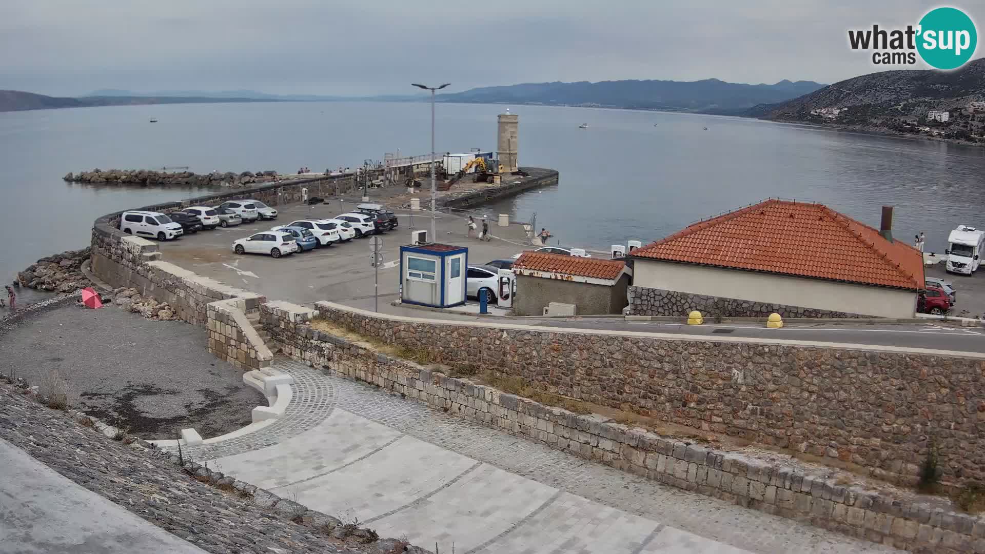 Webcam puerto de Senj – Rompeolas y faro en directo