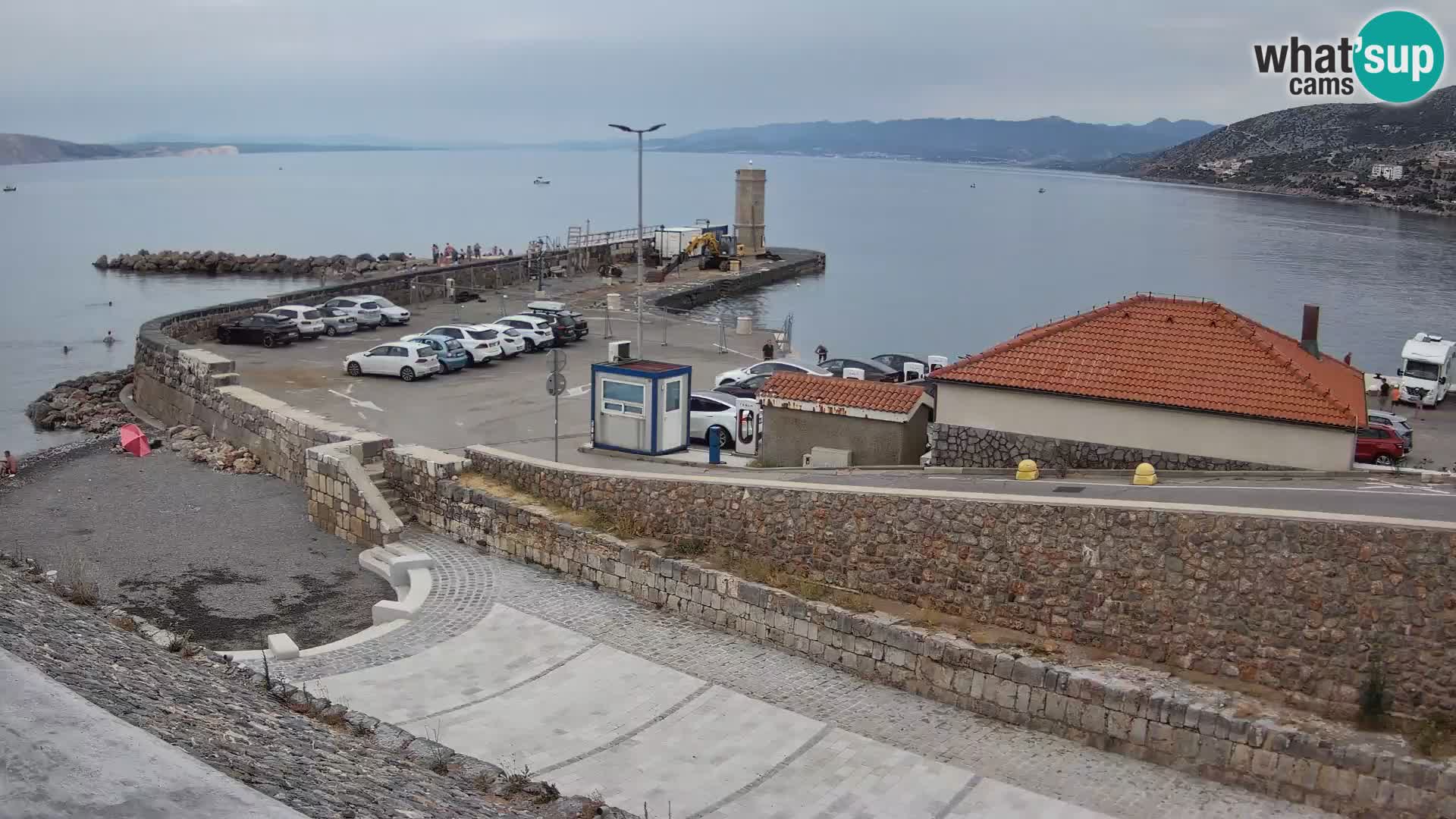 Senj Hafen Webcam – Wellenbrecher & Leuchtturm Liveblick