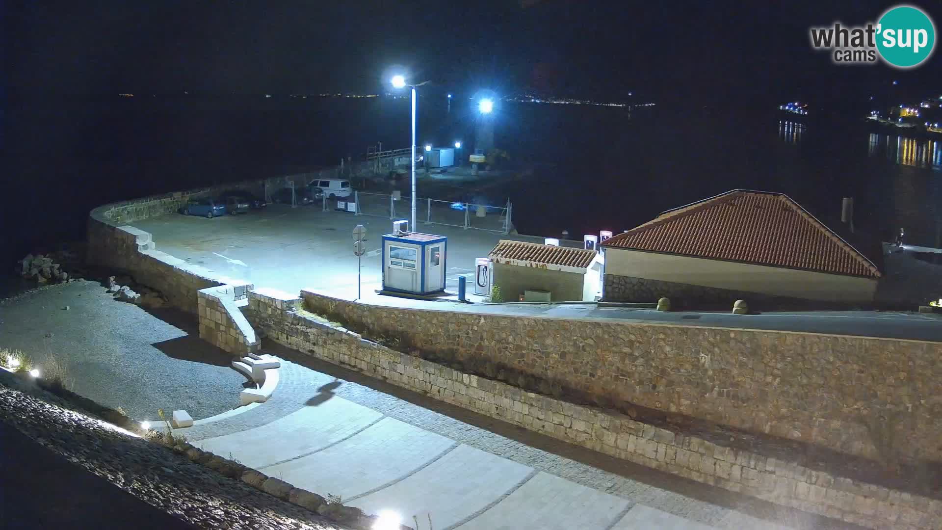 Webcam puerto de Senj – Rompeolas y faro en directo