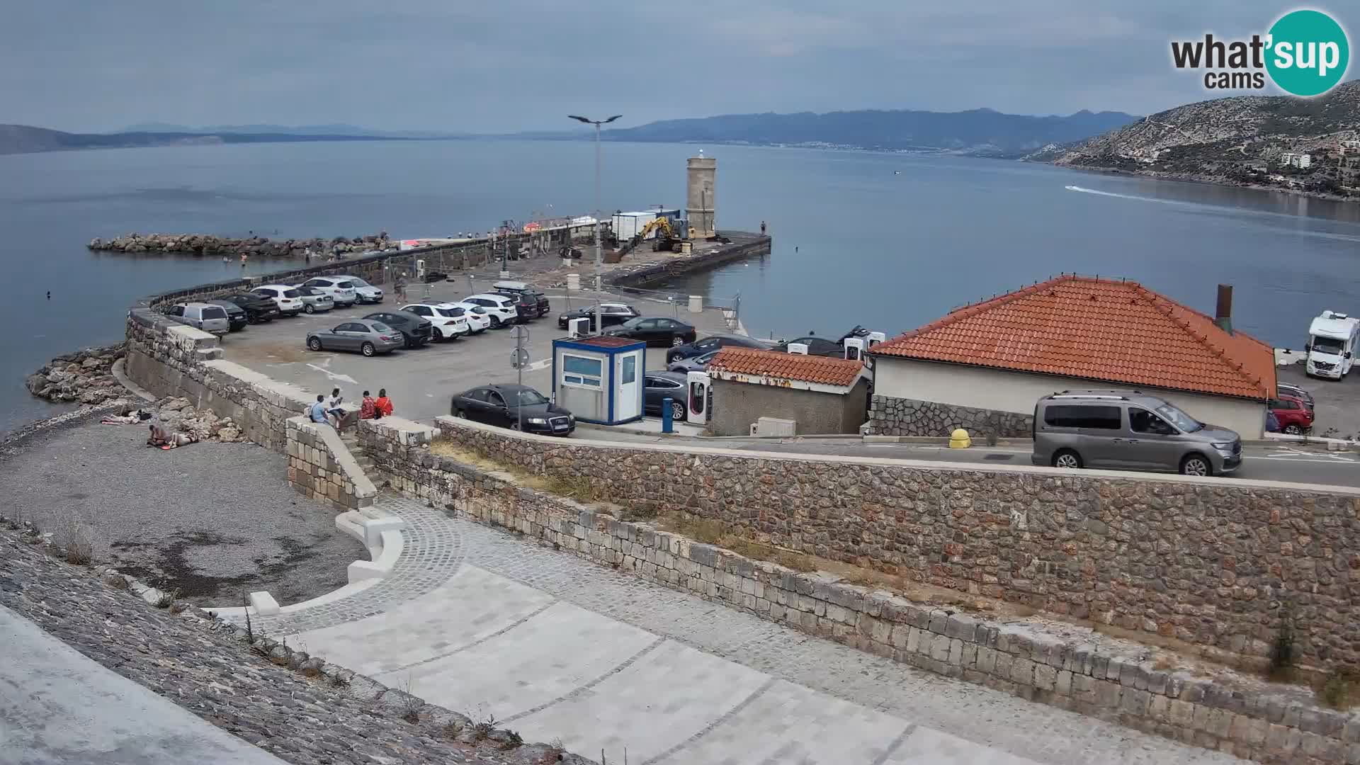 Webcam puerto de Senj – Rompeolas y faro en directo