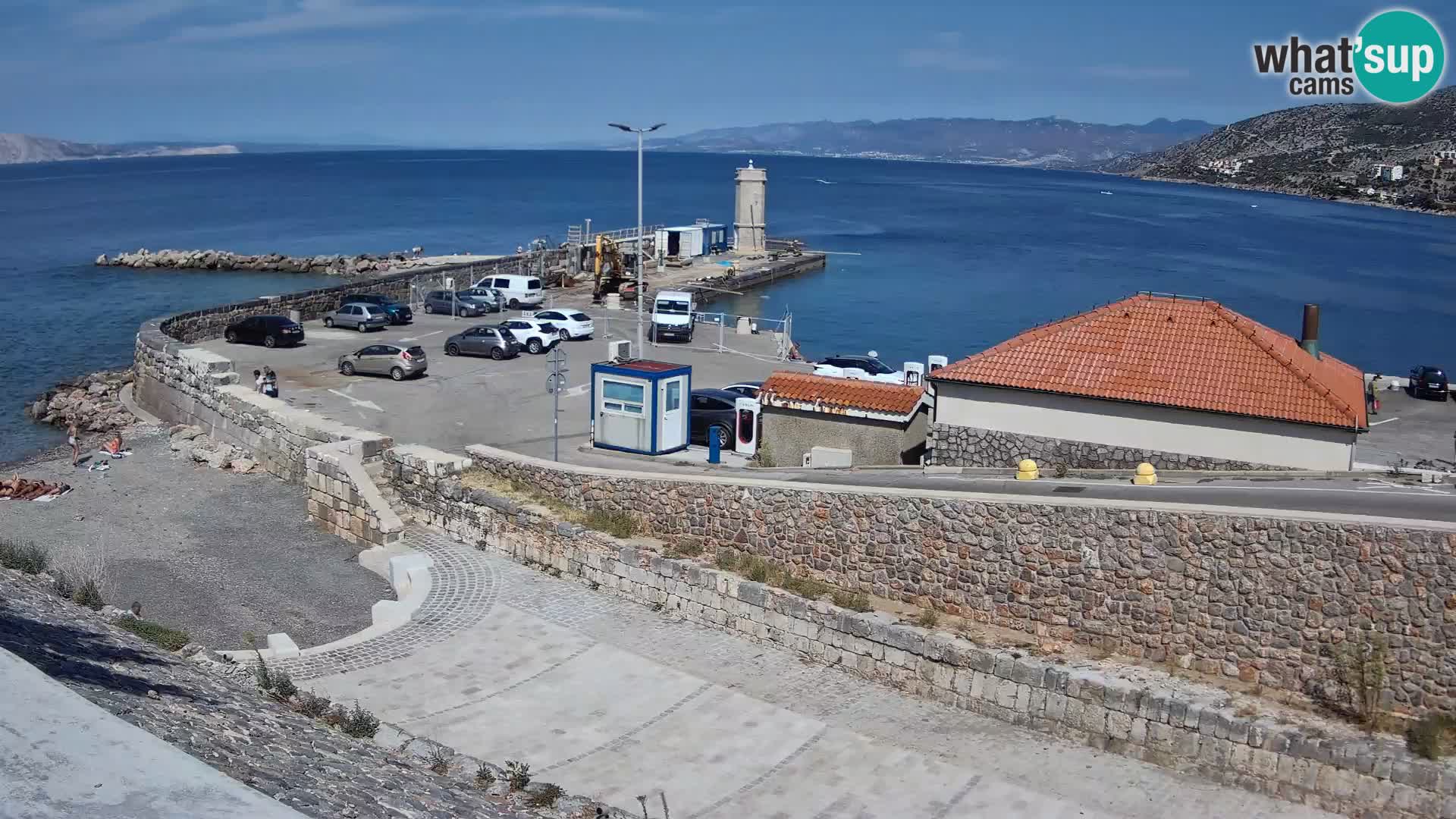 Webcam puerto de Senj – Rompeolas y faro en directo