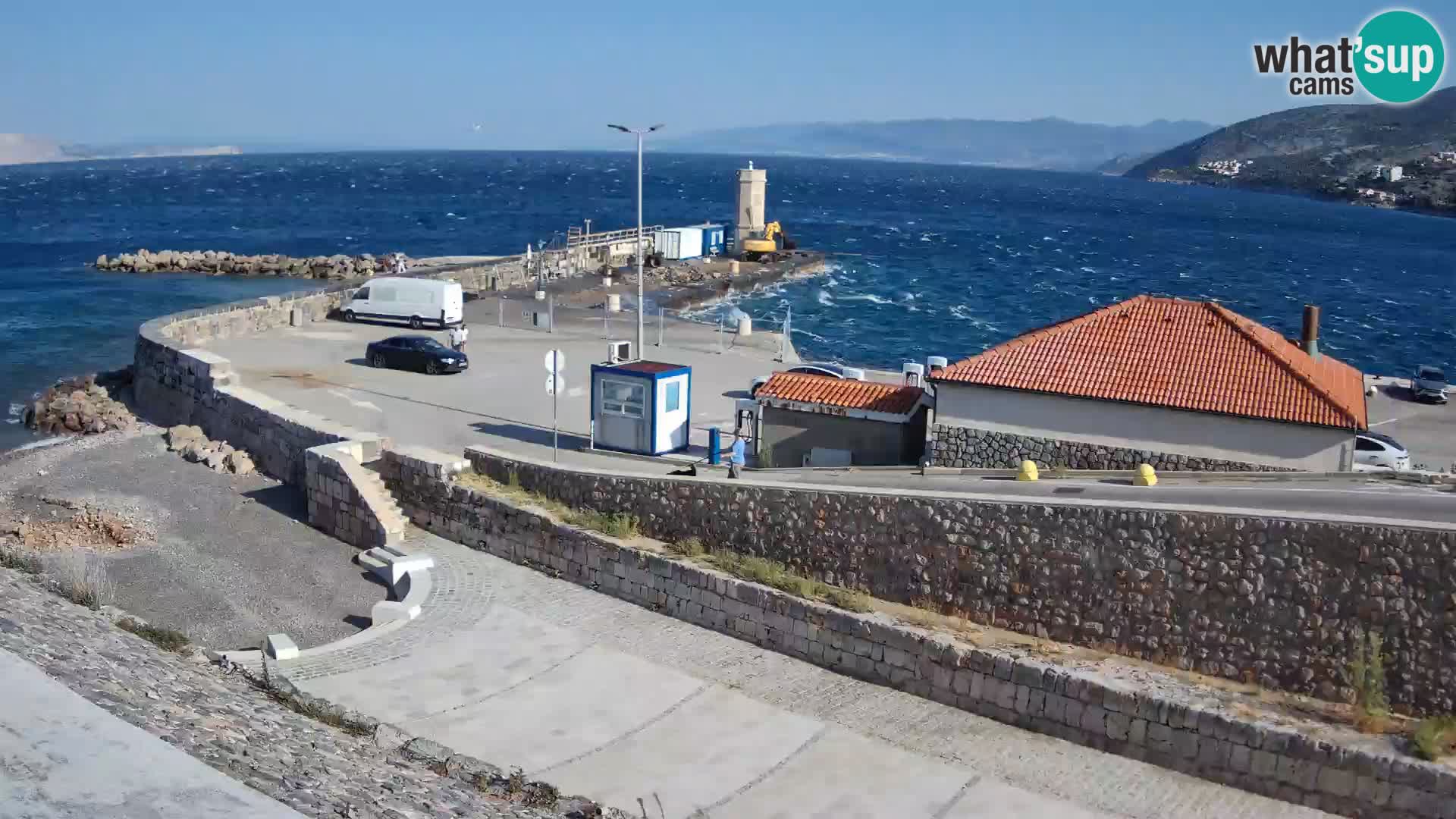 Webcam puerto de Senj – Rompeolas y faro en directo