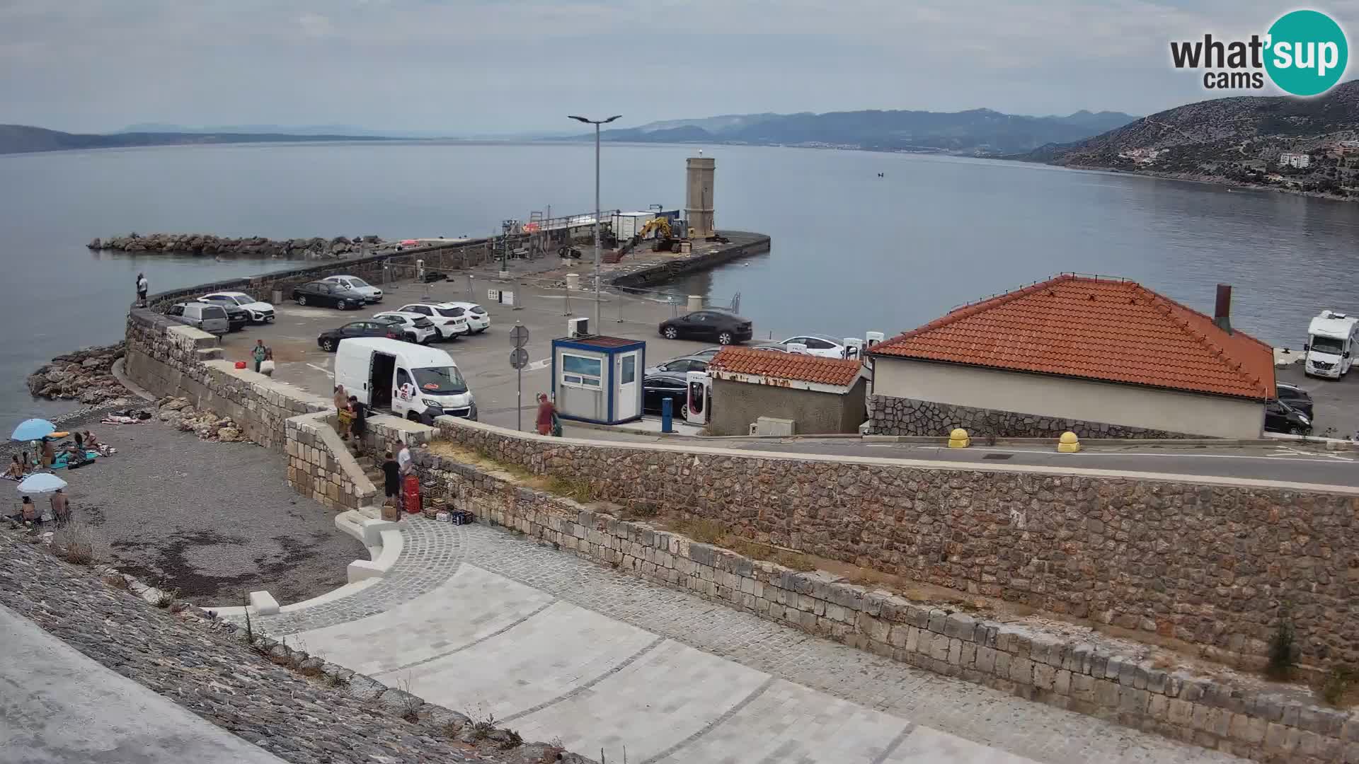 Web kamera Senj luka – Lukobran i svjetionik uživo