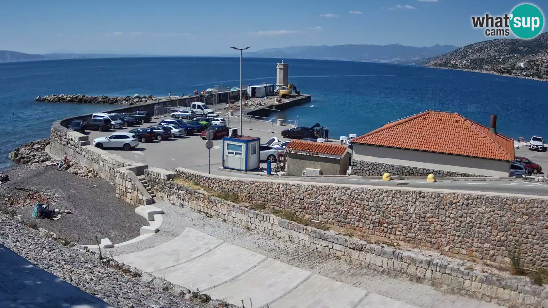 Webcam Porto di Segna – Frangiflutti e Faro in diretta