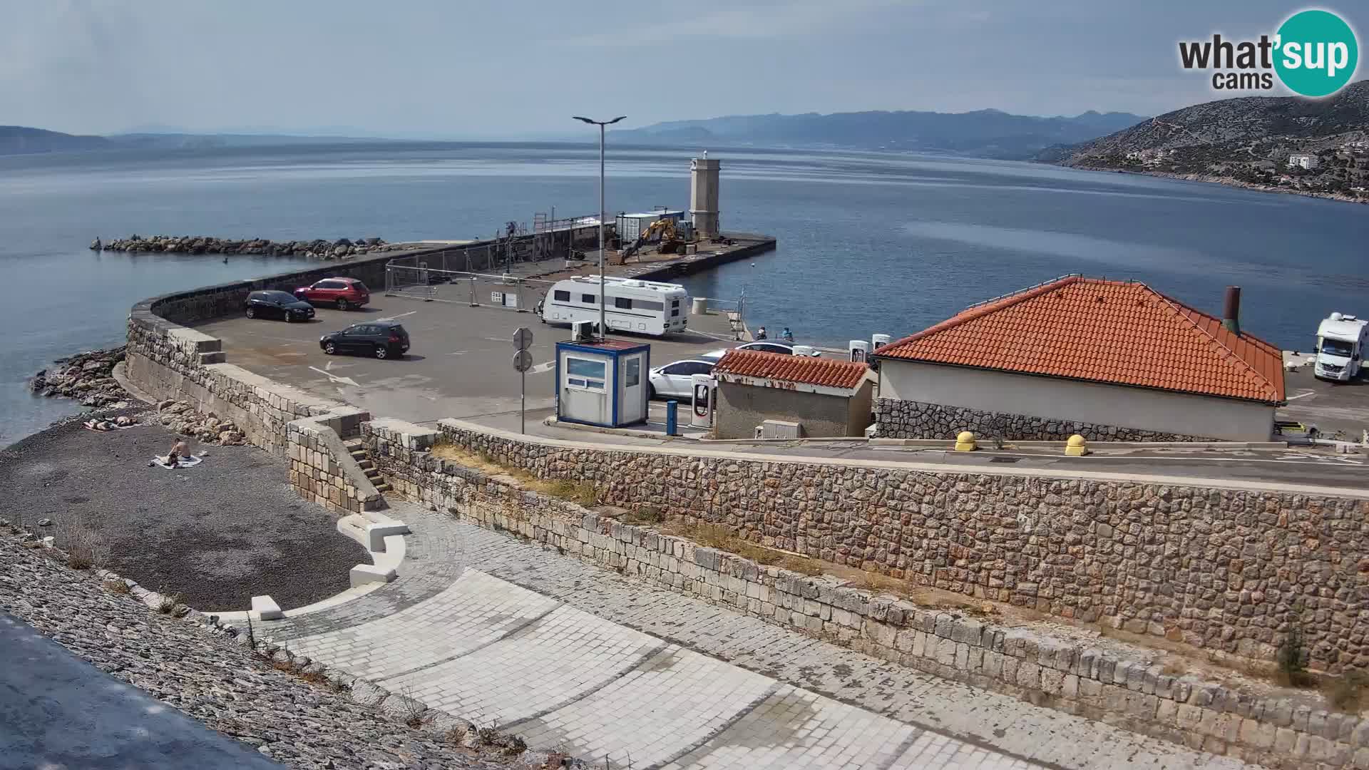 Senj Harbour Webcam – Breakwater & Lighthouse Live View
