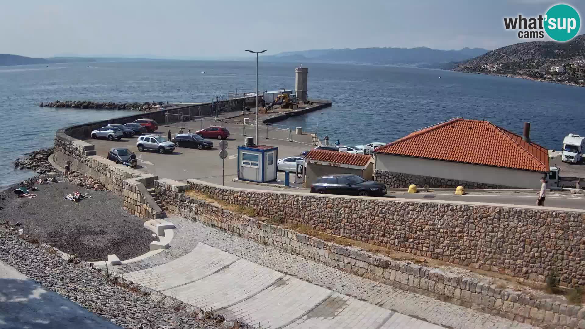 Senj Hafen Webcam – Wellenbrecher & Leuchtturm Liveblick