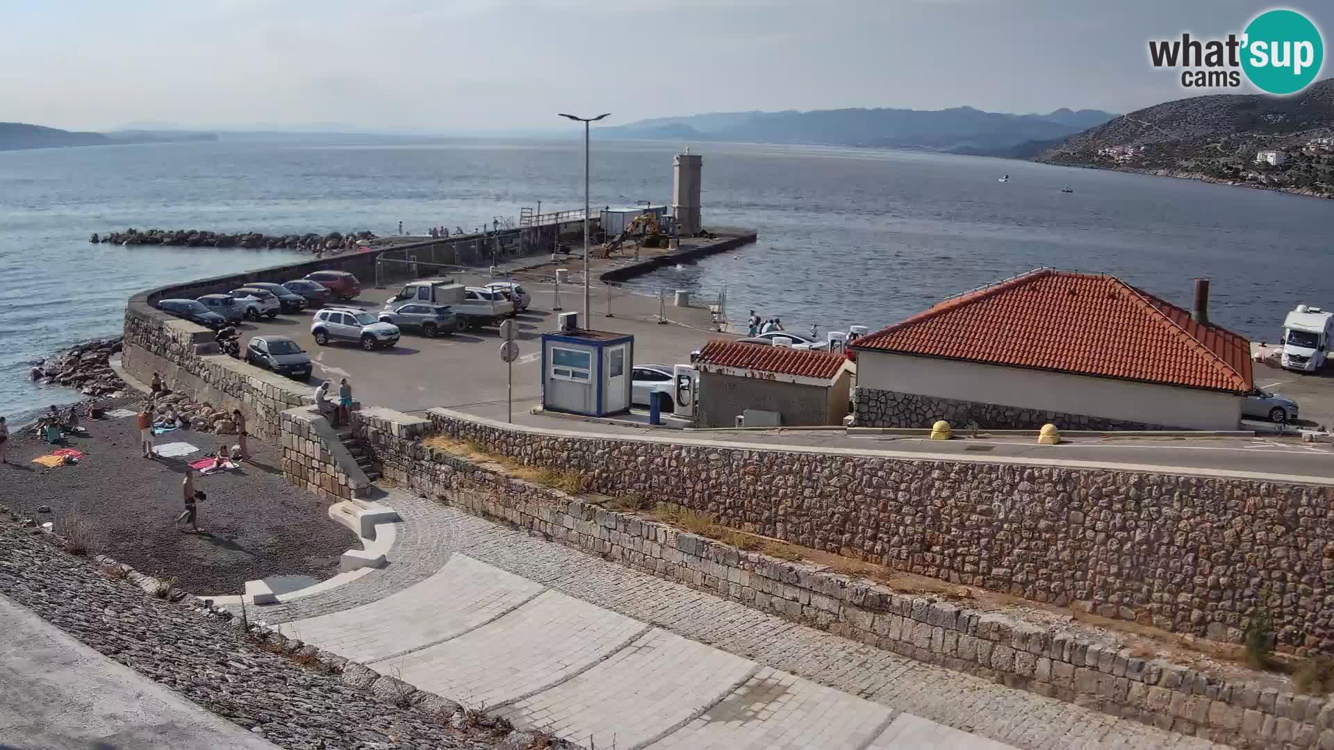 Senj Hafen Webcam – Wellenbrecher & Leuchtturm Liveblick