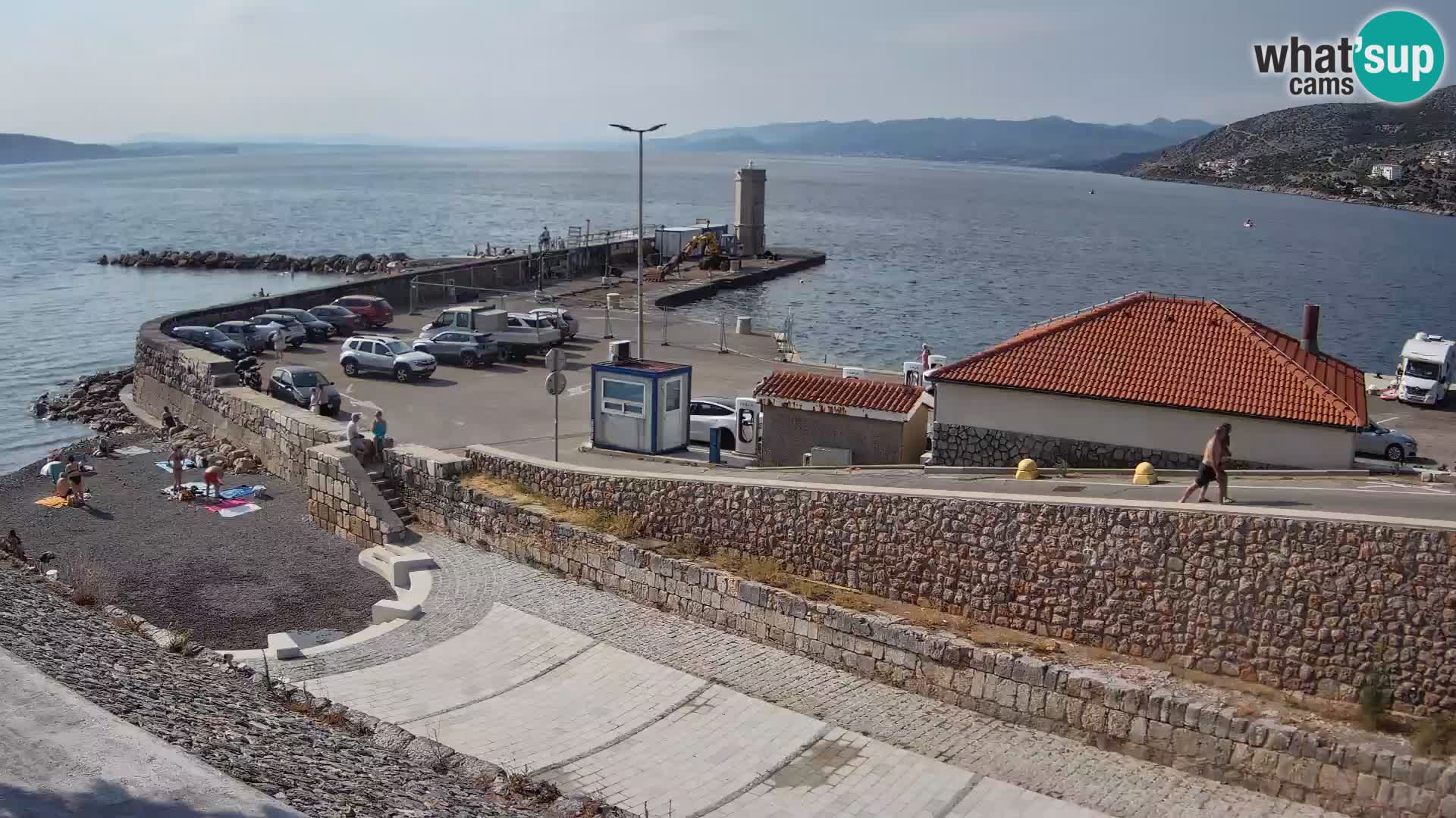 Senj Hafen Webcam – Wellenbrecher & Leuchtturm Liveblick