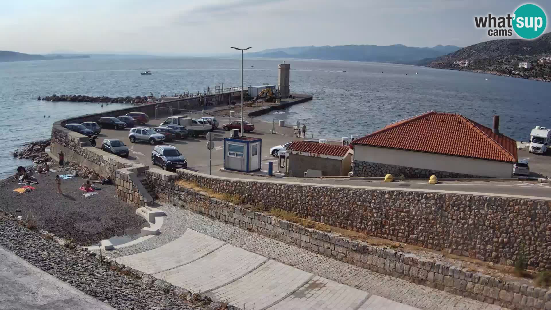 Senj Hafen Webcam – Wellenbrecher & Leuchtturm Liveblick