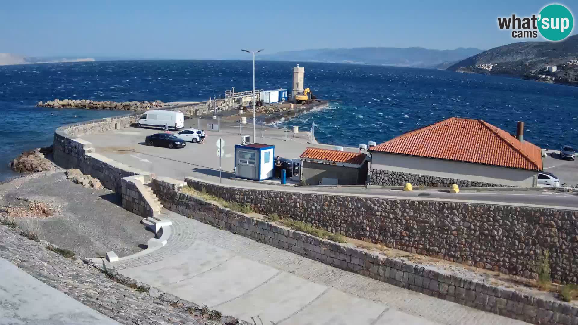 Webcam puerto de Senj – Rompeolas y faro en directo