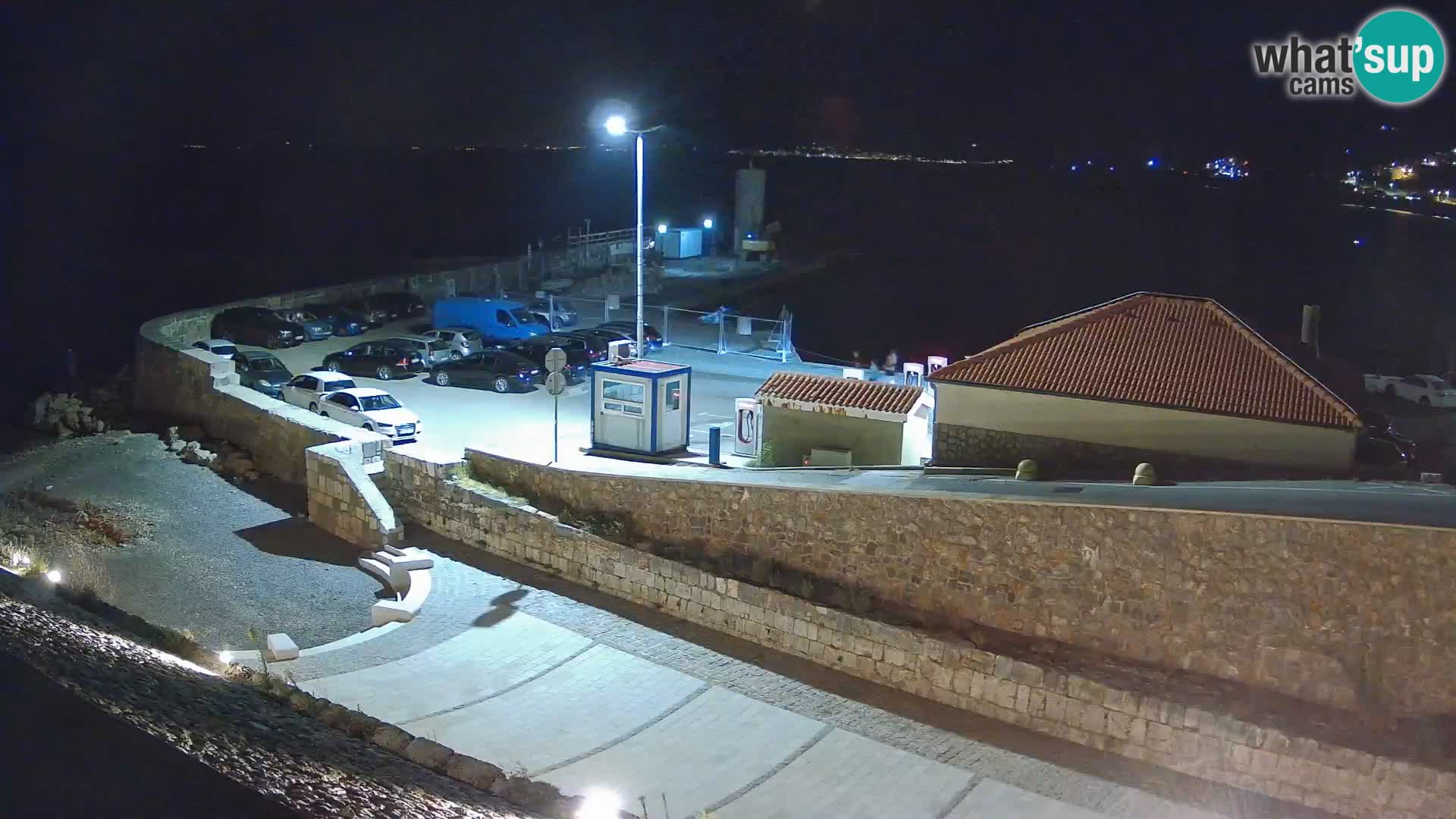 Senj Hafen Webcam – Wellenbrecher & Leuchtturm Liveblick