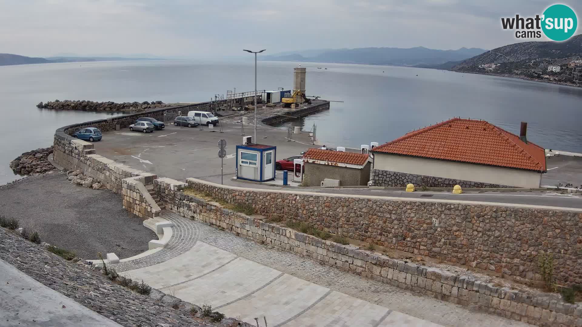 Senj Hafen Webcam – Wellenbrecher & Leuchtturm Liveblick