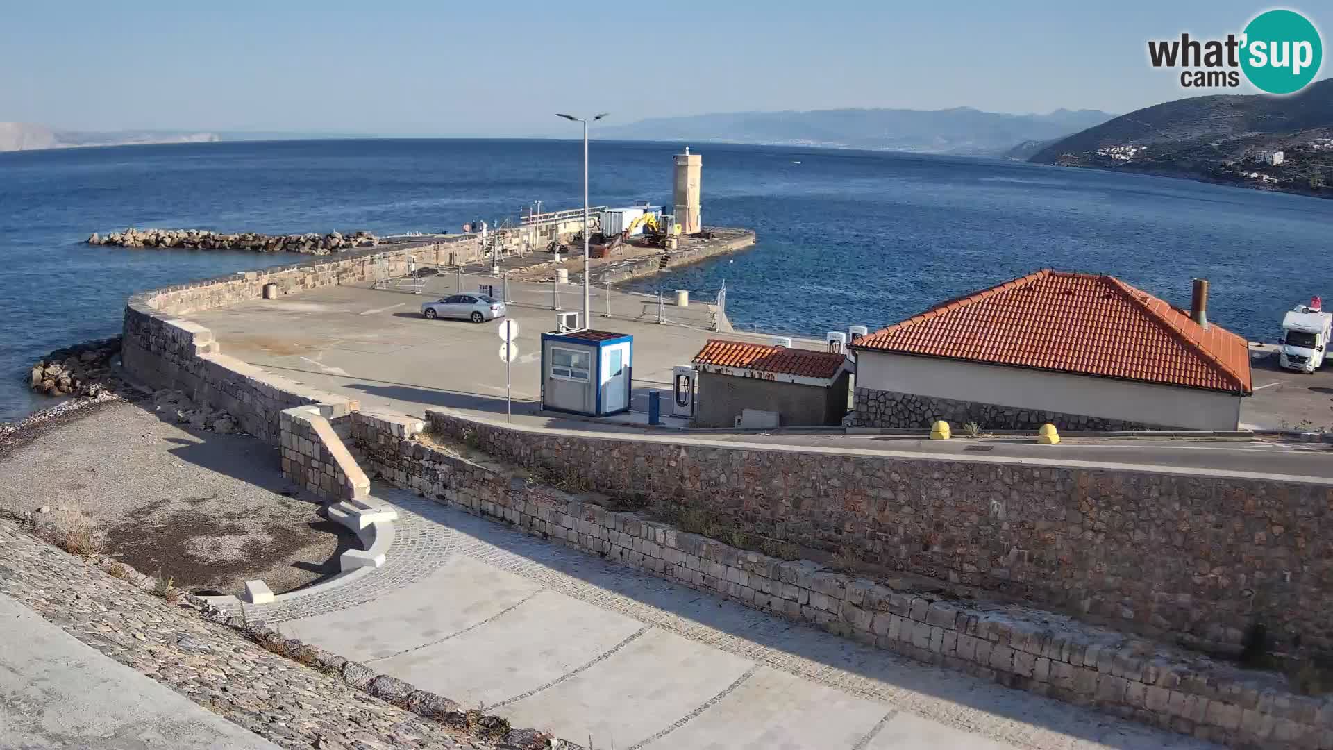 Webcam puerto de Senj – Rompeolas y faro en directo