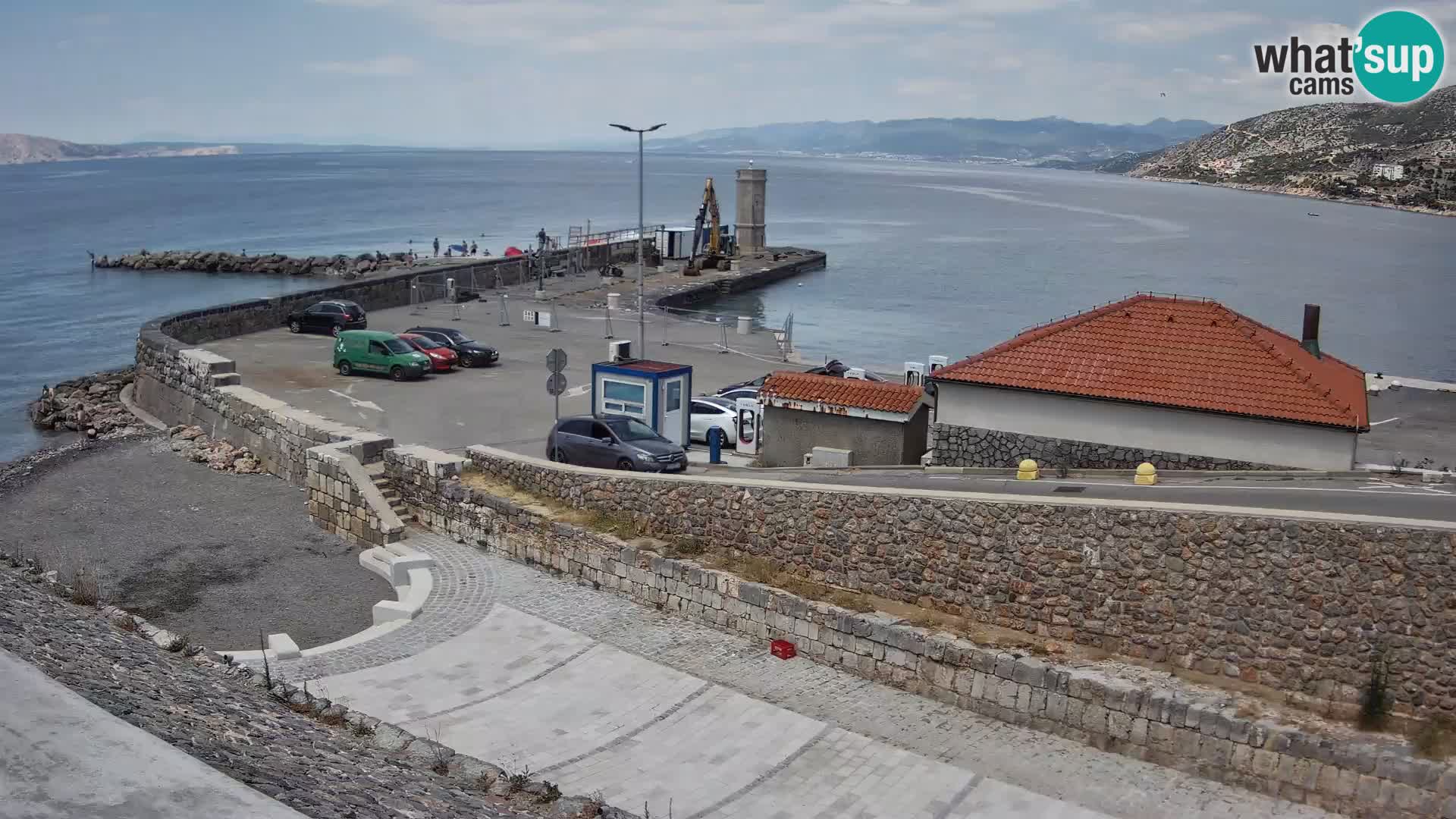 Senj Hafen Webcam – Wellenbrecher & Leuchtturm Liveblick