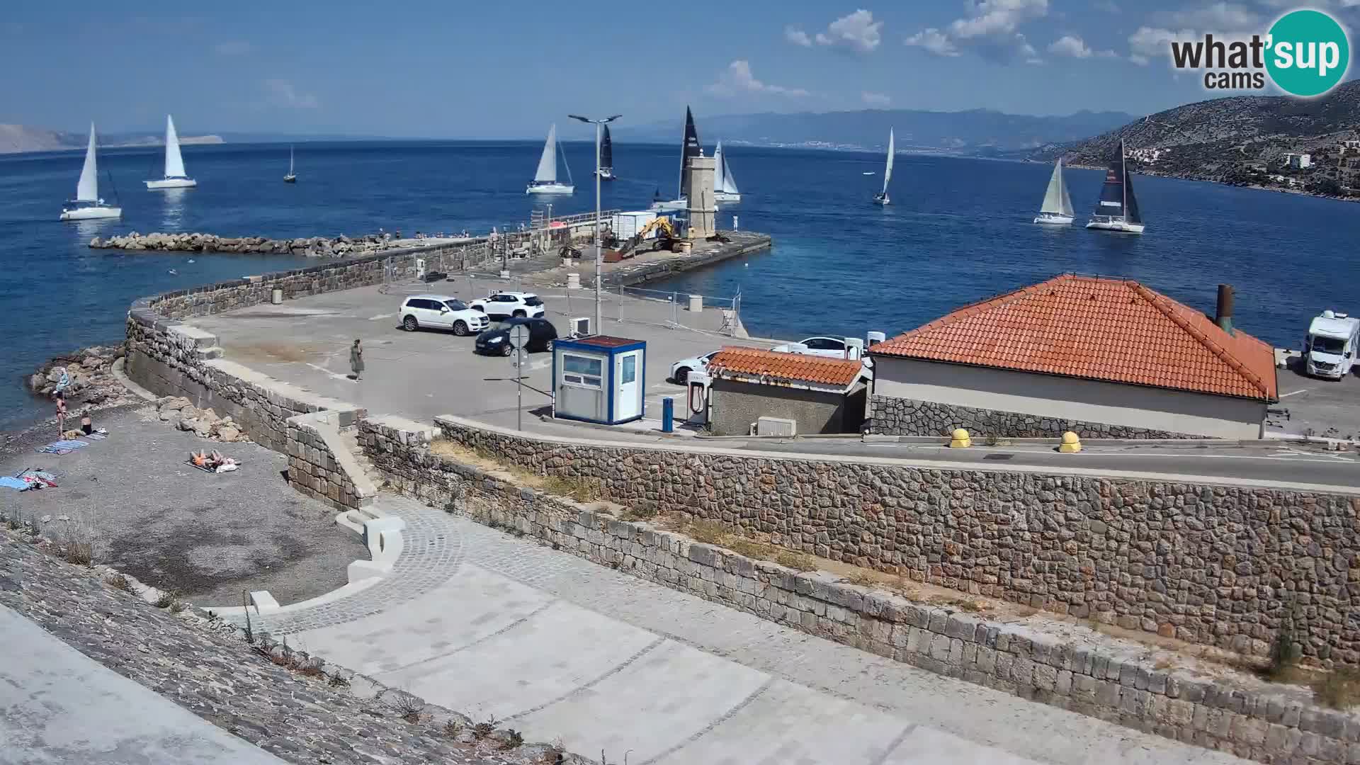 Senj Harbour Webcam – Breakwater & Lighthouse Live View