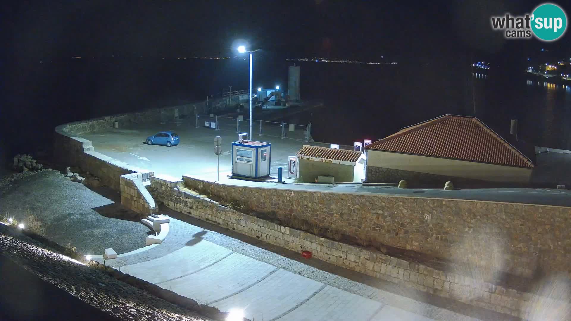 Senj Hafen Webcam – Wellenbrecher & Leuchtturm Liveblick