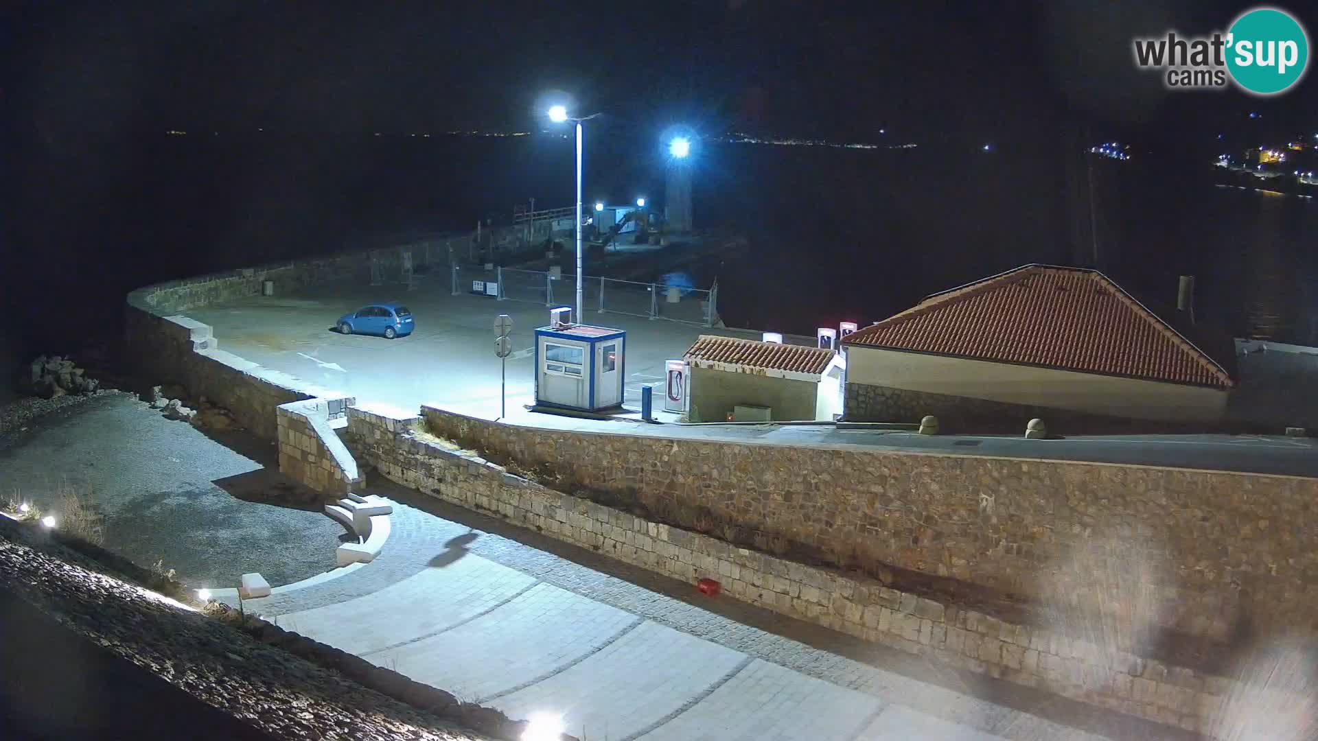 Senj Hafen Webcam – Wellenbrecher & Leuchtturm Liveblick