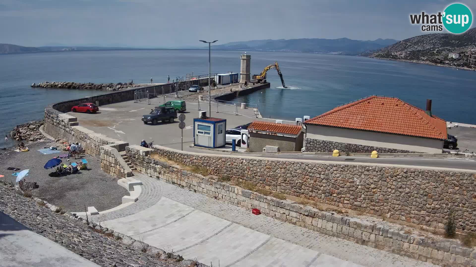 Webcam puerto de Senj – Rompeolas y faro en directo
