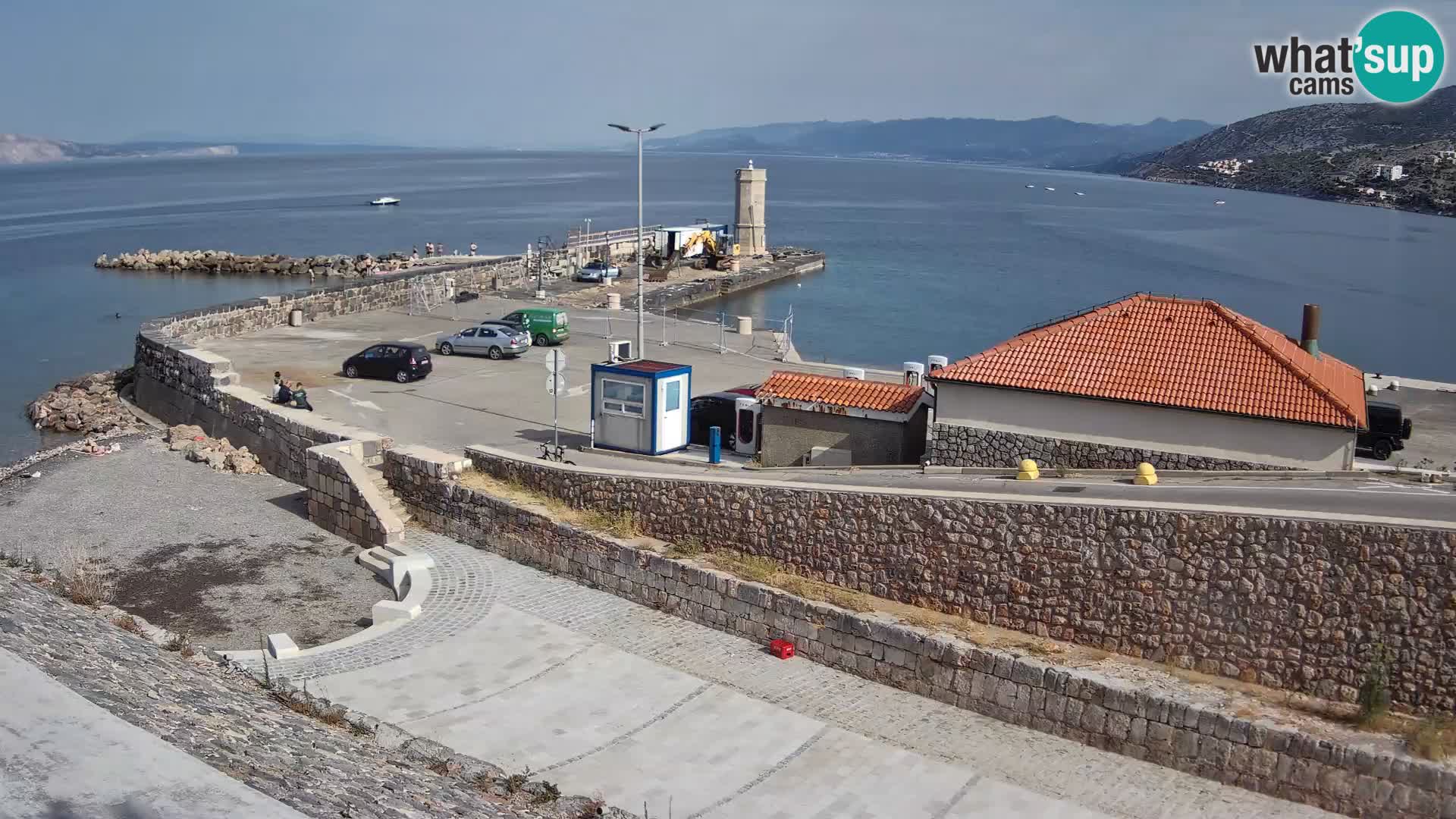 Webcam puerto de Senj – Rompeolas y faro en directo