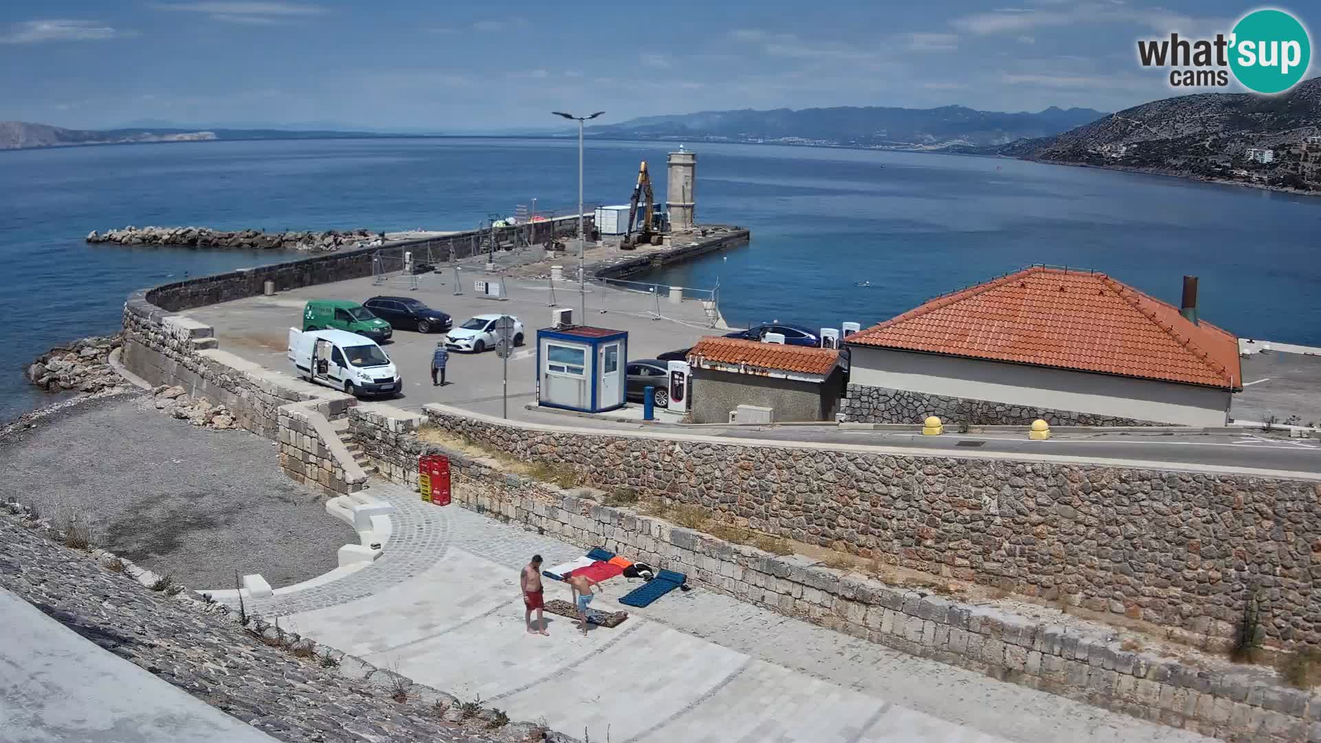 Webcam puerto de Senj – Rompeolas y faro en directo