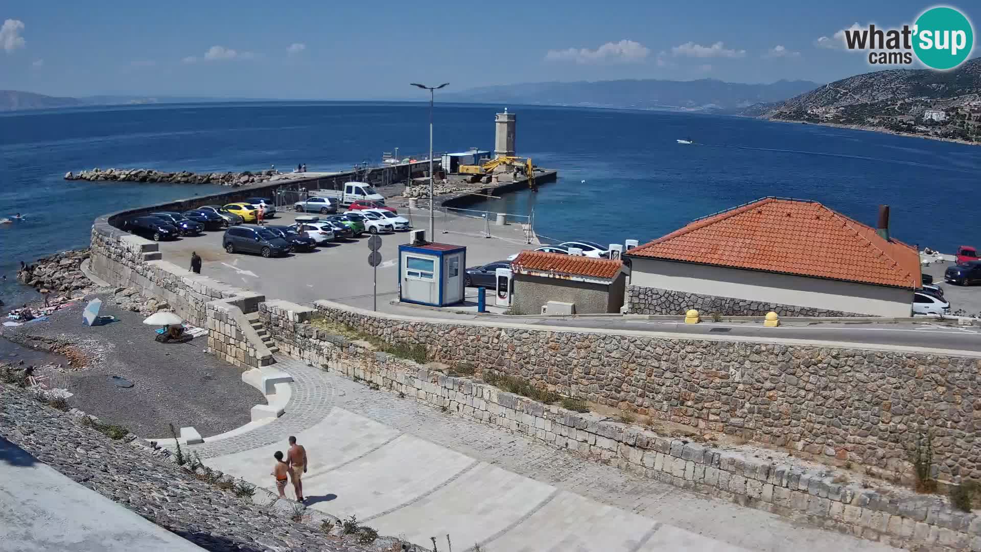 Senj Harbour Webcam – Breakwater & Lighthouse Live View