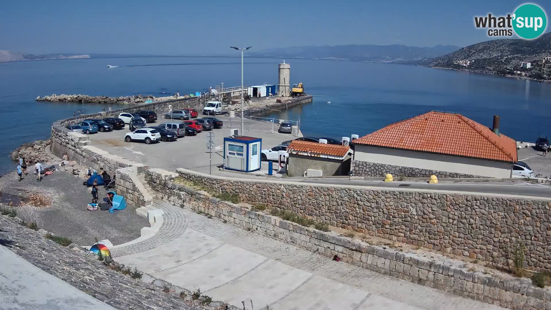 Webcam puerto de Senj – Rompeolas y faro en directo